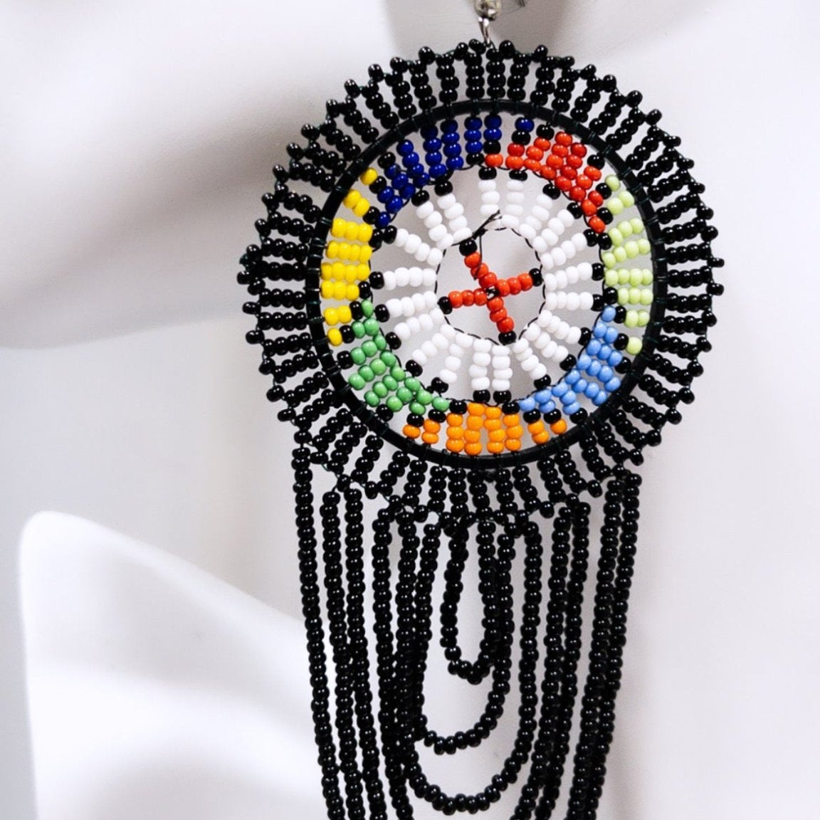 South Africa Handmade Beaded Drop Earrings - Trufacebygrace