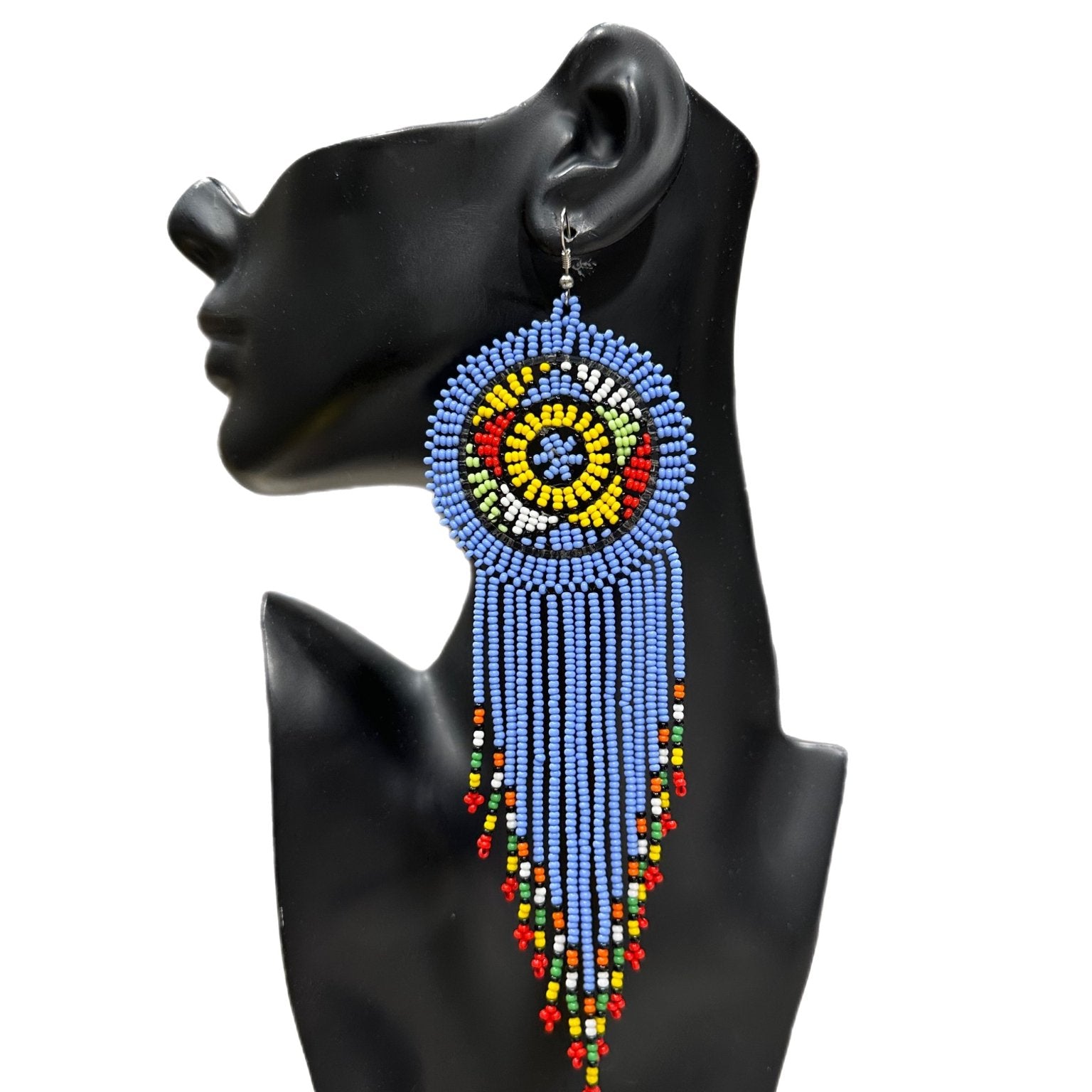 South Africa Handmade Beaded Drop Earrings - Trufacebygrace