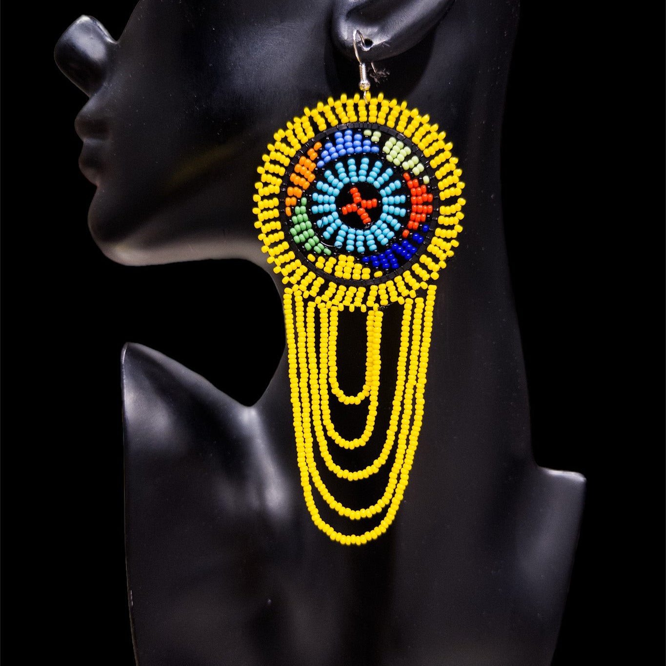 South Africa Handmade Beaded Drop Earrings - Trufacebygrace