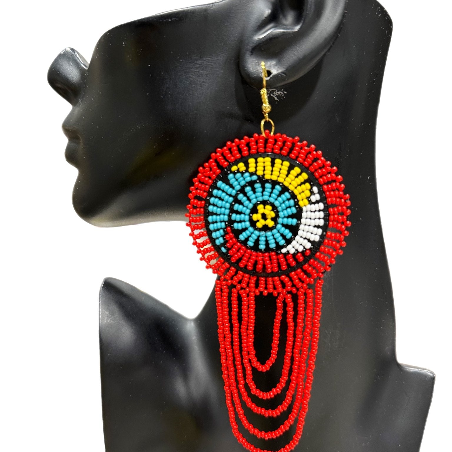 South Africa Handmade Beaded Drop Earrings - Trufacebygrace