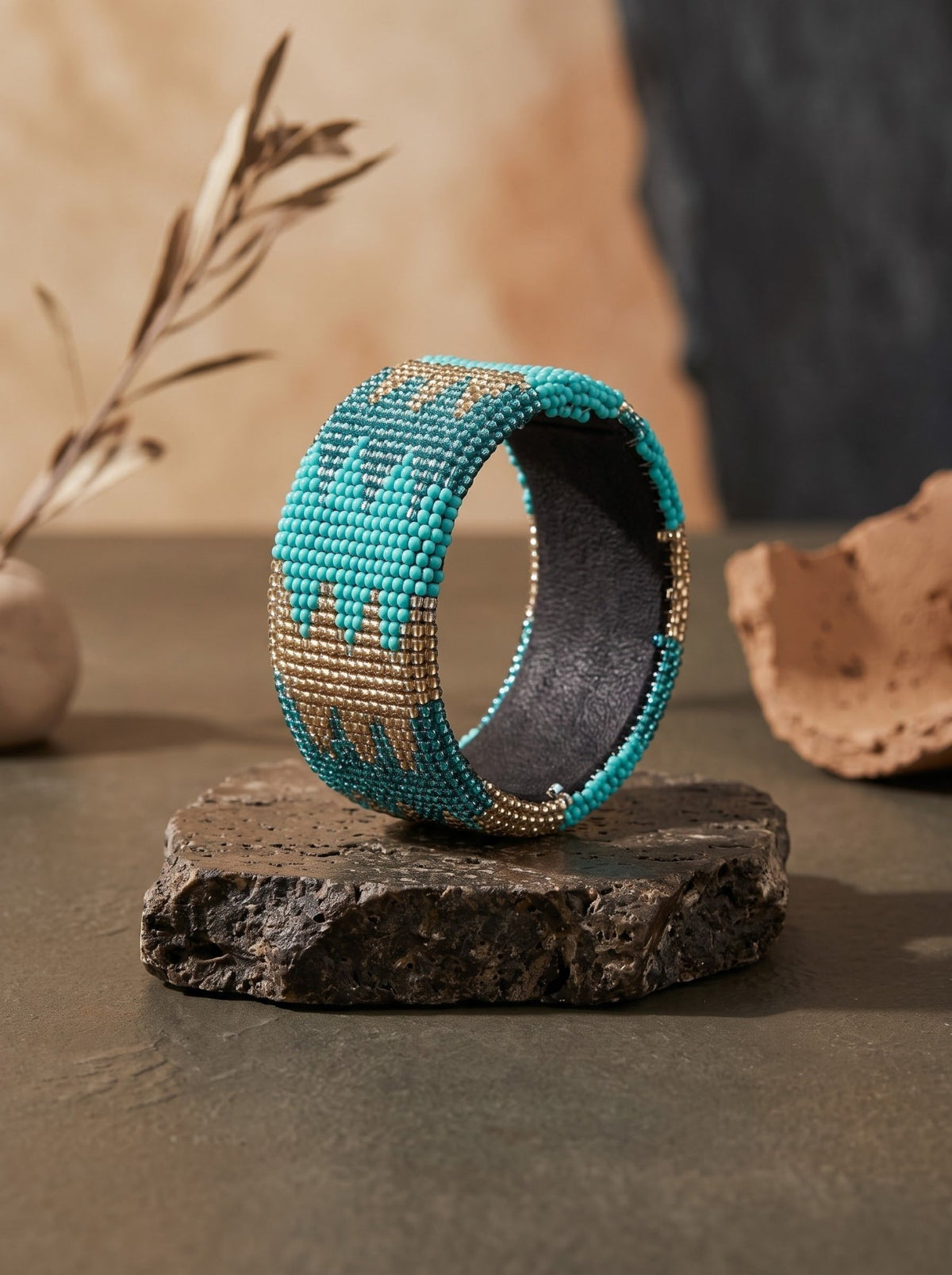South African beaded bangle - Trufacebygrace