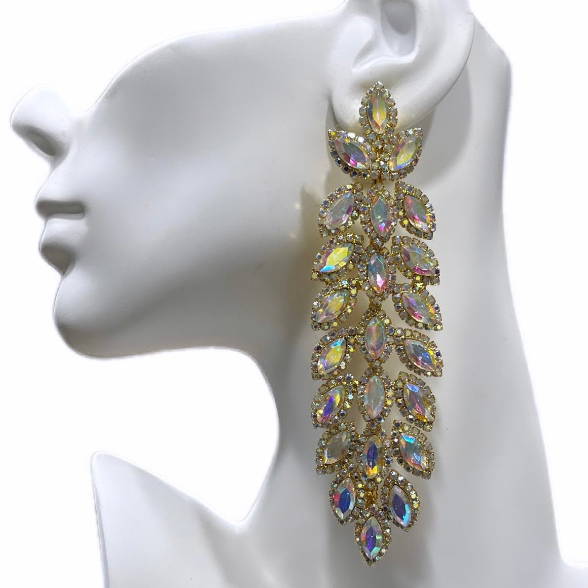 Sparkling Marquise Evening Earrings - Trufacebygrace