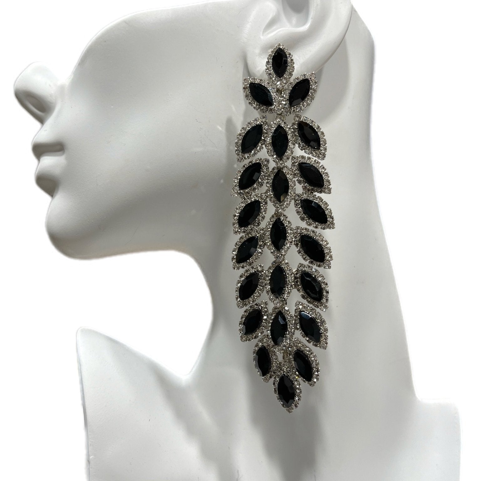 Sparkling Marquise Evening Earrings - Trufacebygrace