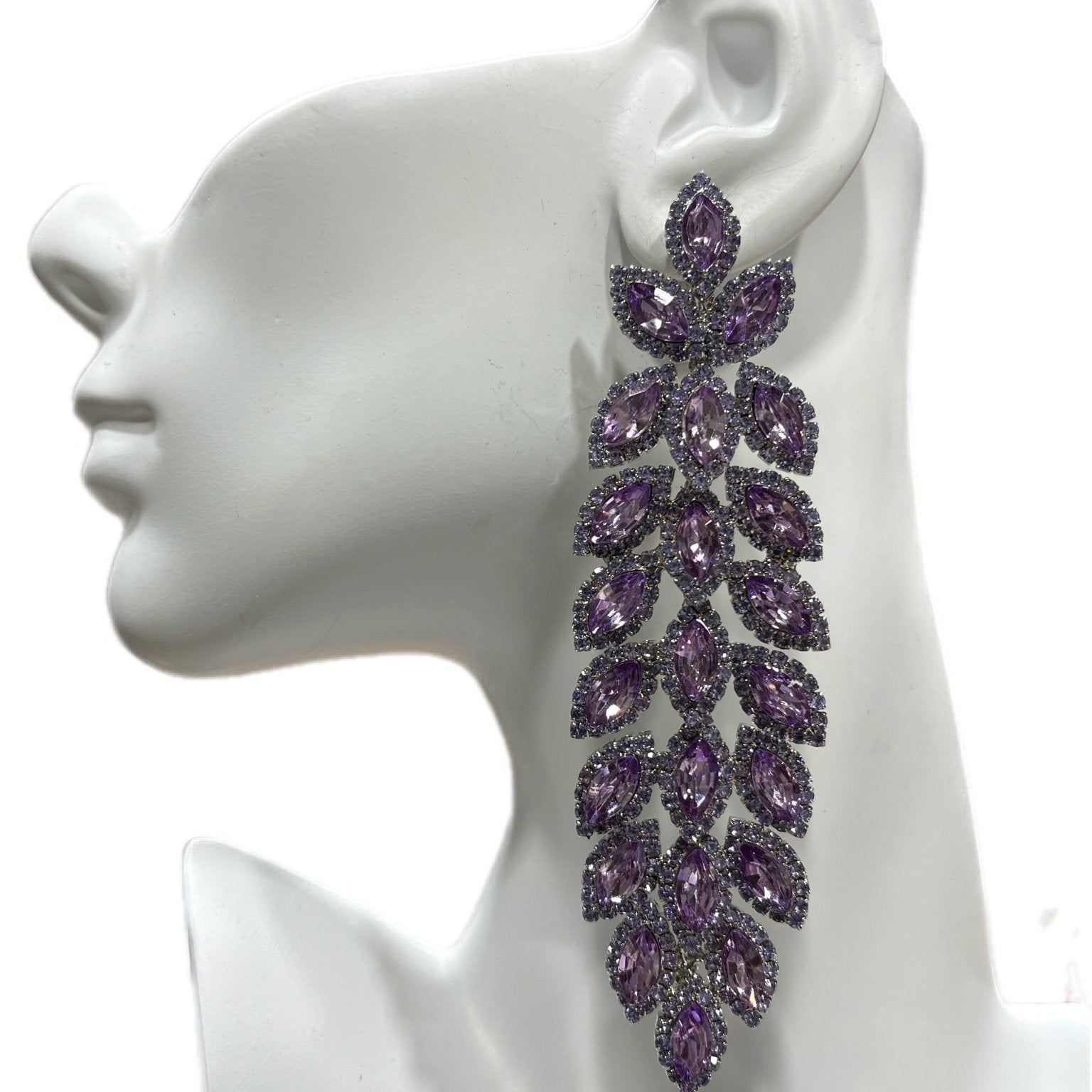 Sparkling Marquise Evening Earrings - Trufacebygrace