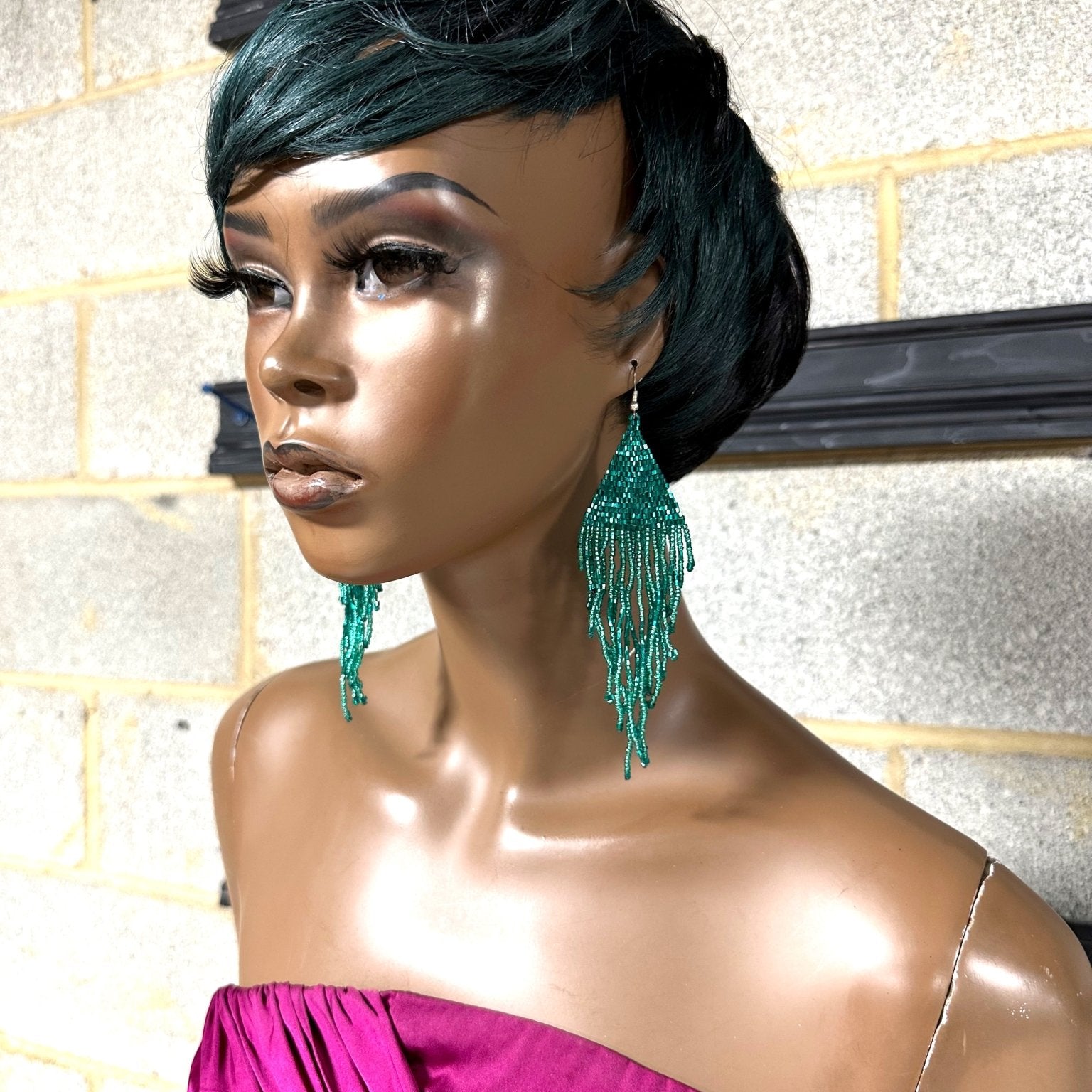 Sparkly Tassel Beaded earring - Trufacebygrace