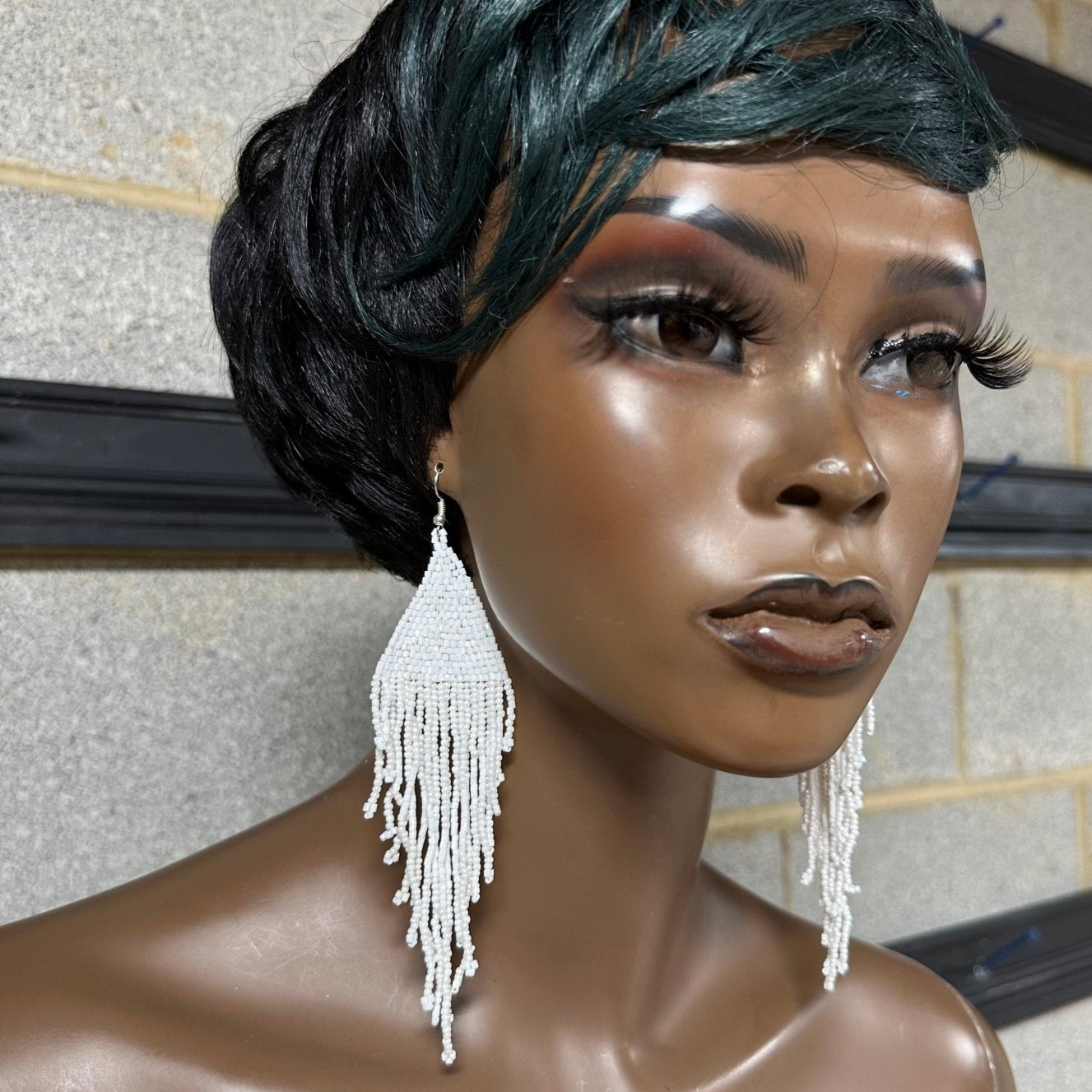 Sparkly Tassel Beaded earring - Trufacebygrace