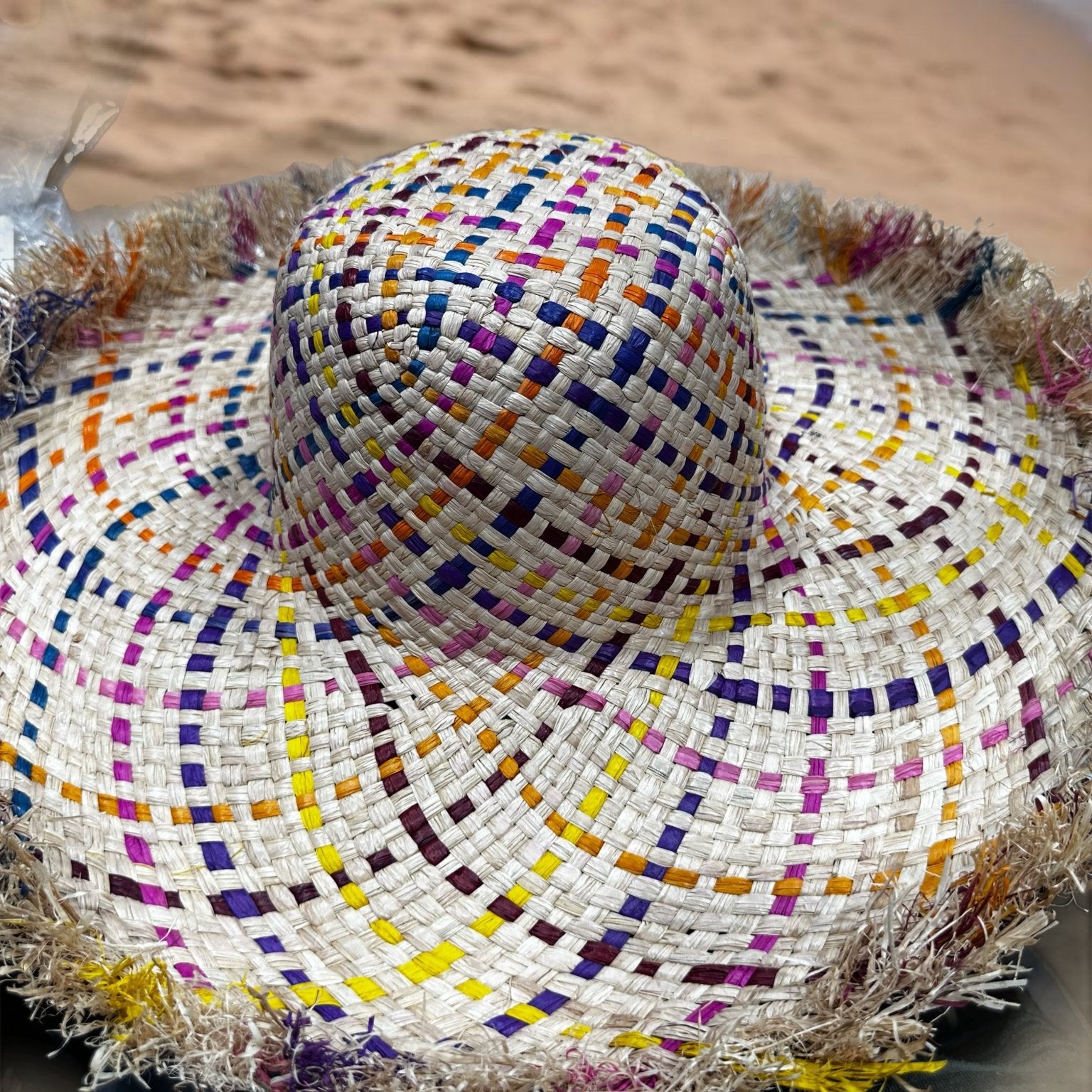 Spectrum Weave Beach Summer Hat - Trufacebygrace
