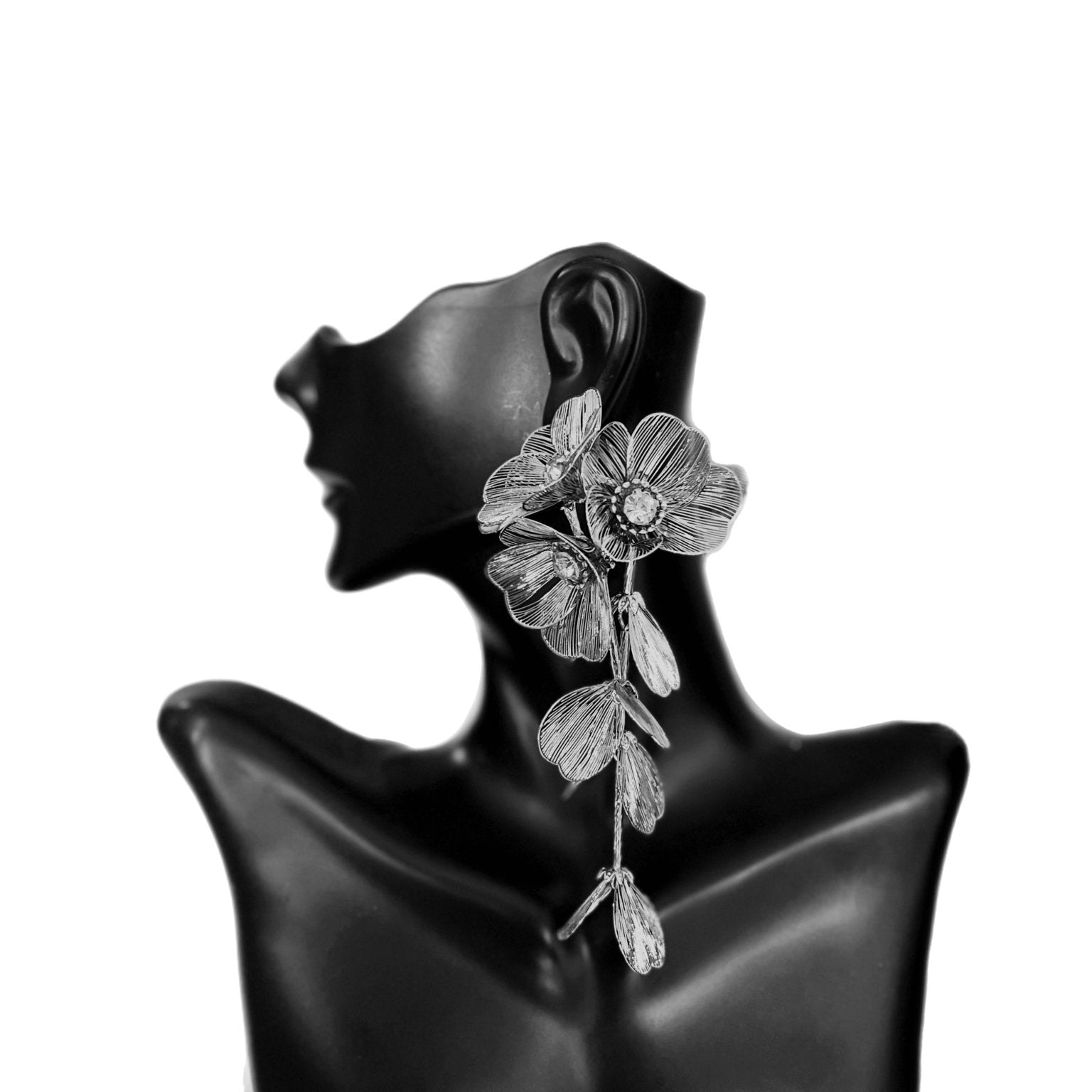 Spun fairy wings flower earrings - Trufacebygrace
