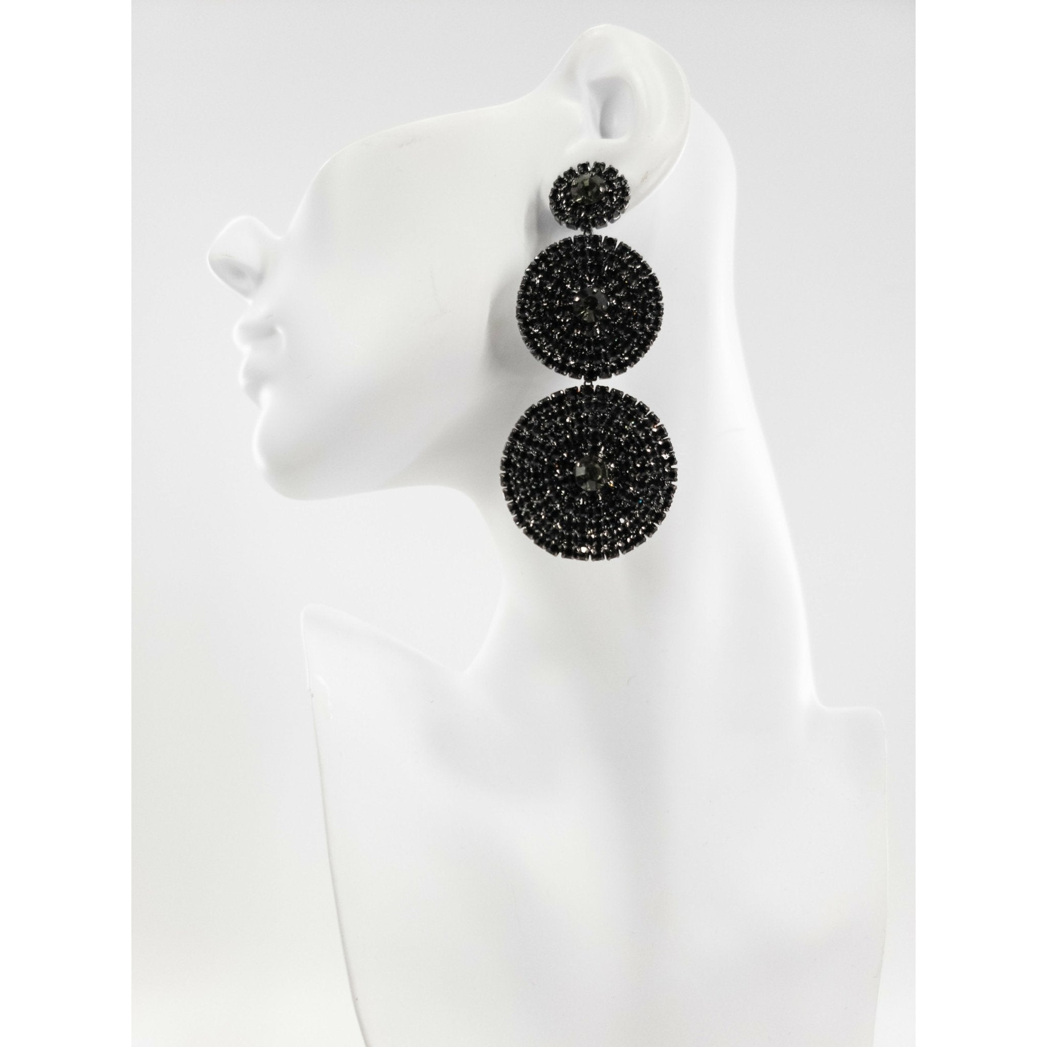 Stormi bling Party Rhinestone Earrings - Trufacebygrace