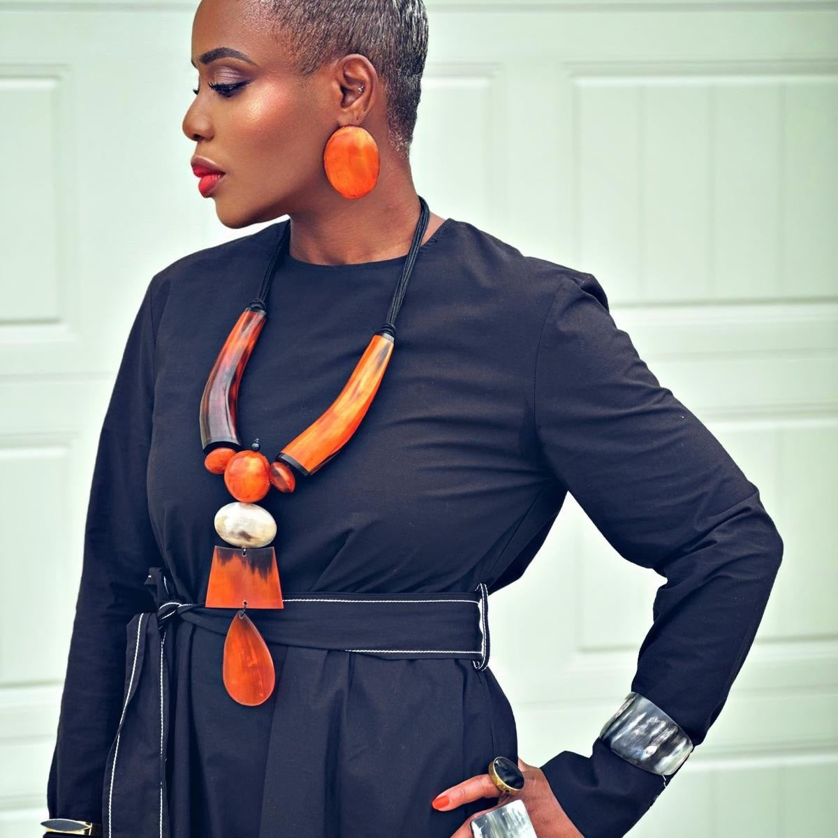 Sunset Horizon Horn Necklace - Trufacebygrace