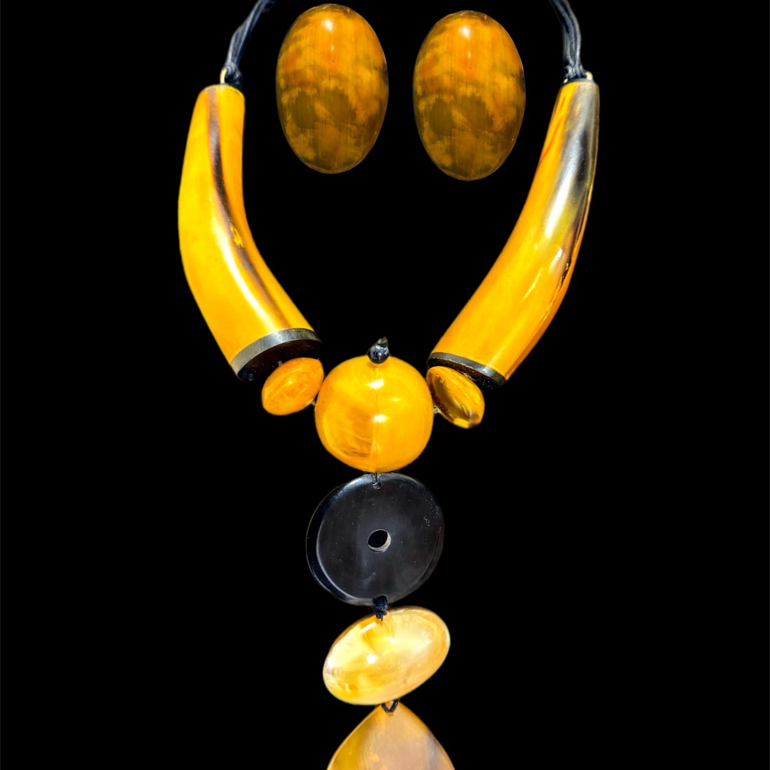 Sunset Horizon Horn Necklace Set - Trufacebygrace