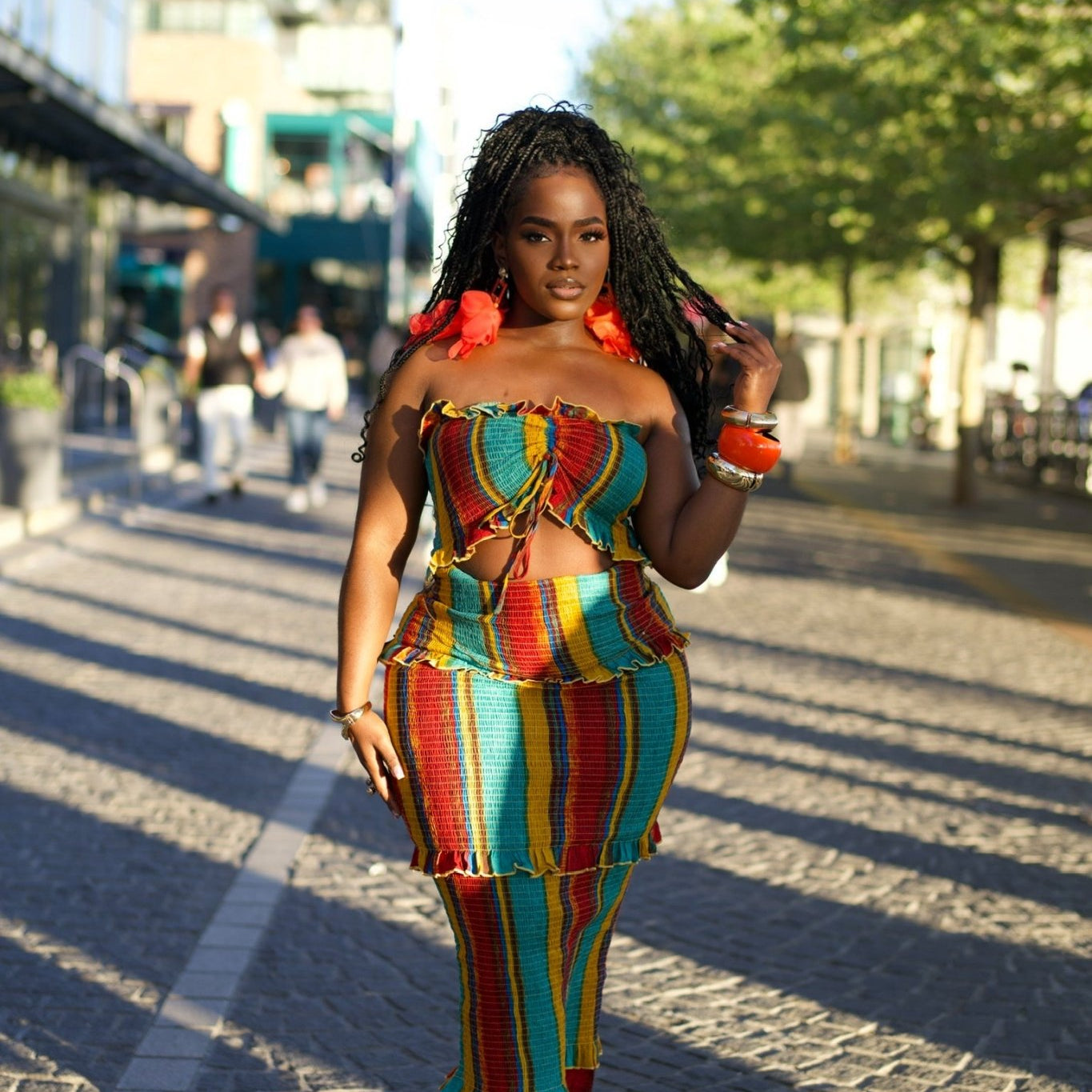 Sunset Stripes Dress - Trufacebygrace
