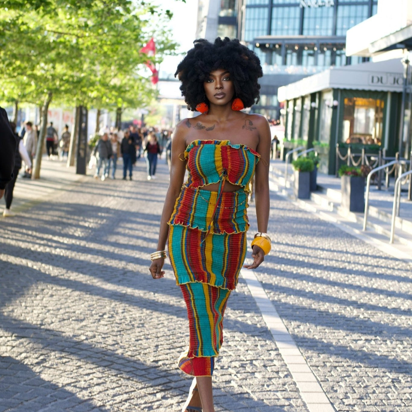 Sunset Stripes Dress - Trufacebygrace
