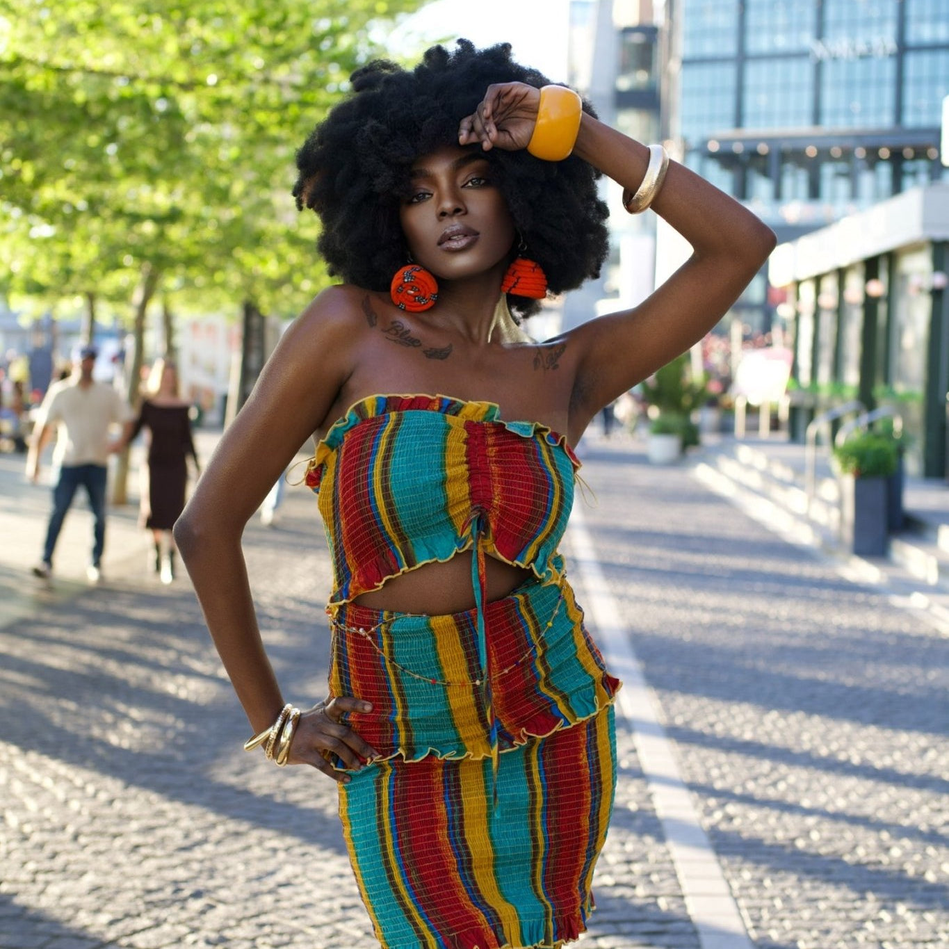 Sunset Stripes Dress - Trufacebygrace