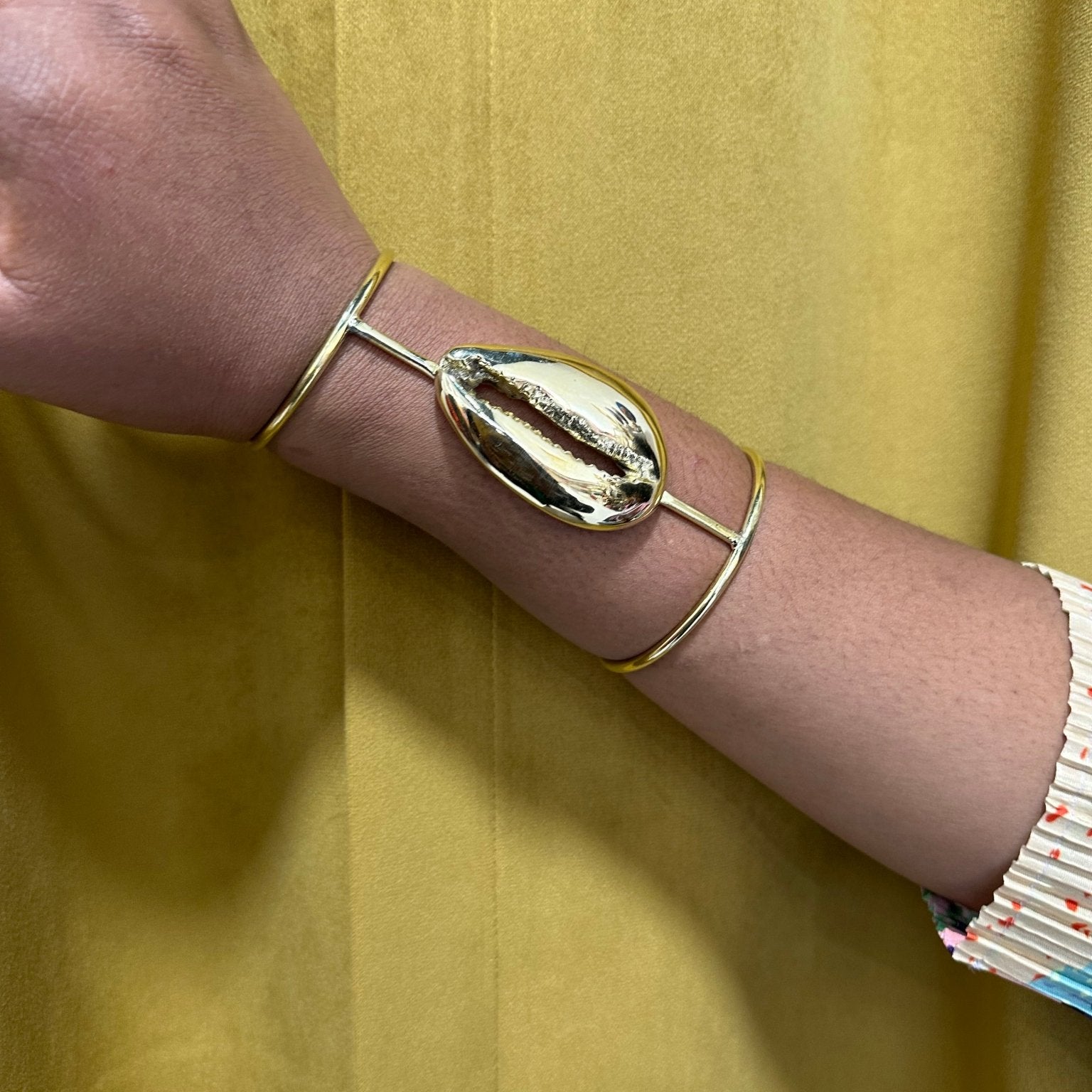 Supersized Brass Cowry 5 inch Bangle /Bracelet - Trufacebygrace