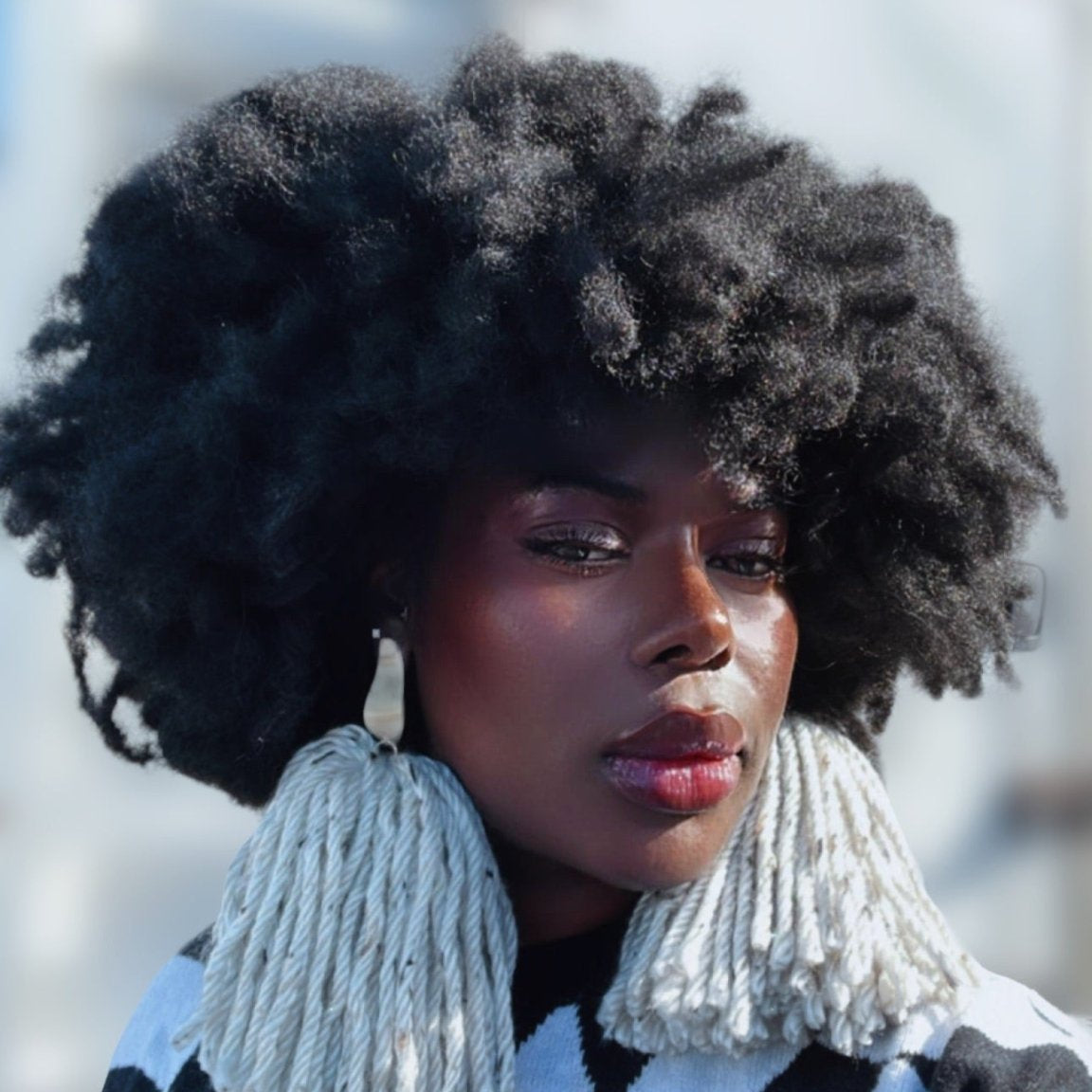 Supersized Yarn Earrings - Trufacebygrace