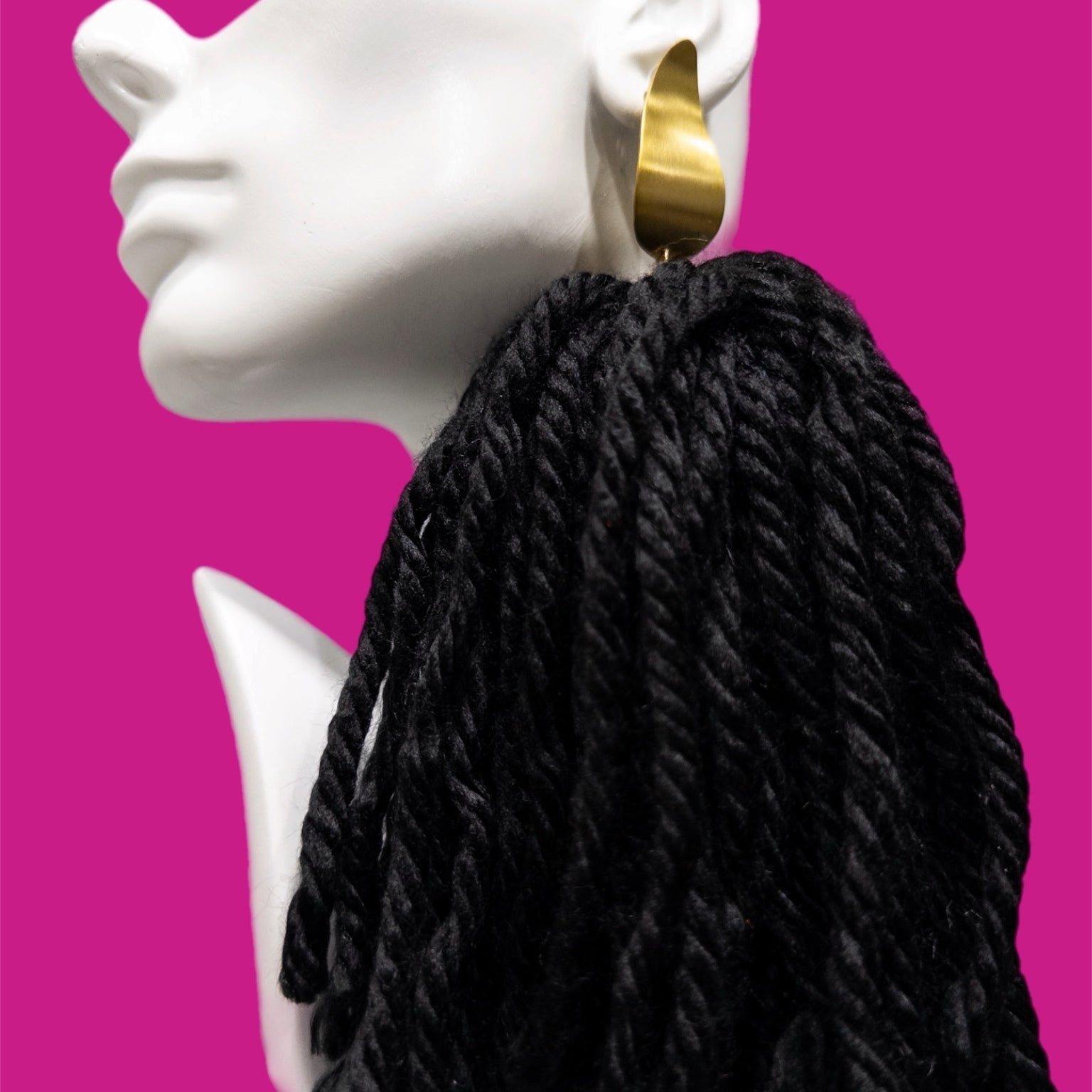 Supersized Yarn Earrings - Trufacebygrace