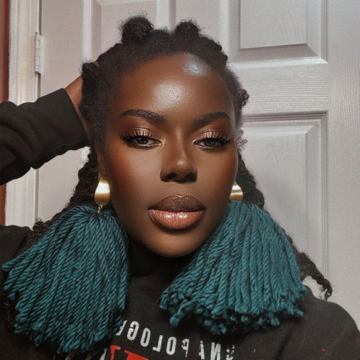Supersized Yarn Earrings - Trufacebygrace