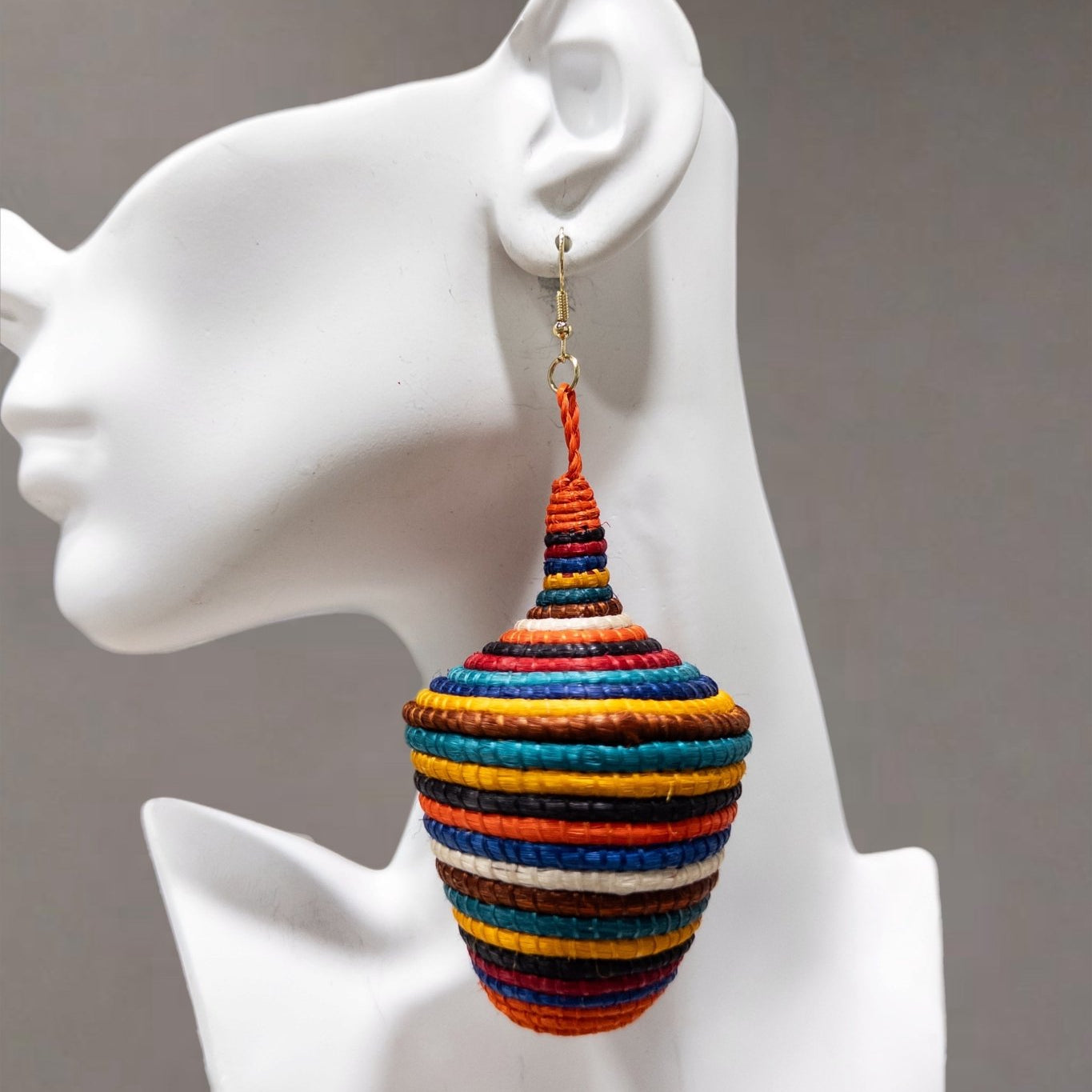 Tajiri Sana Bambaro Basket Earrings - Colorful - Trufacebygrace
