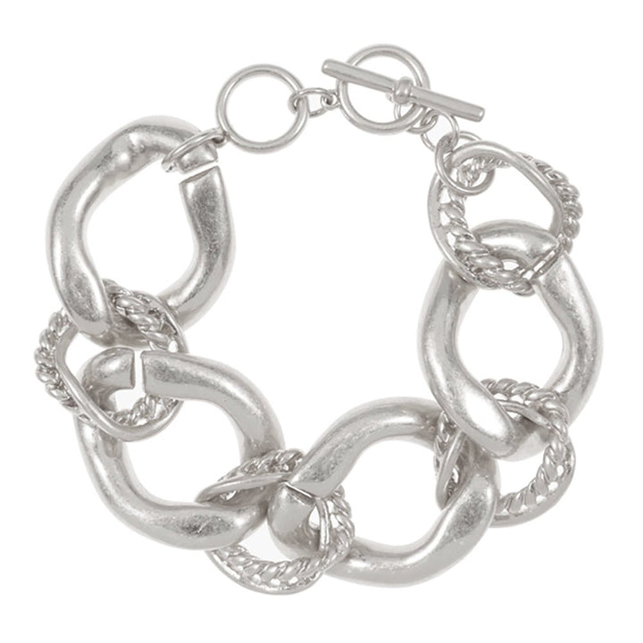 Tarnish Free Golden Waves Link bracelet - Trufacebygrace