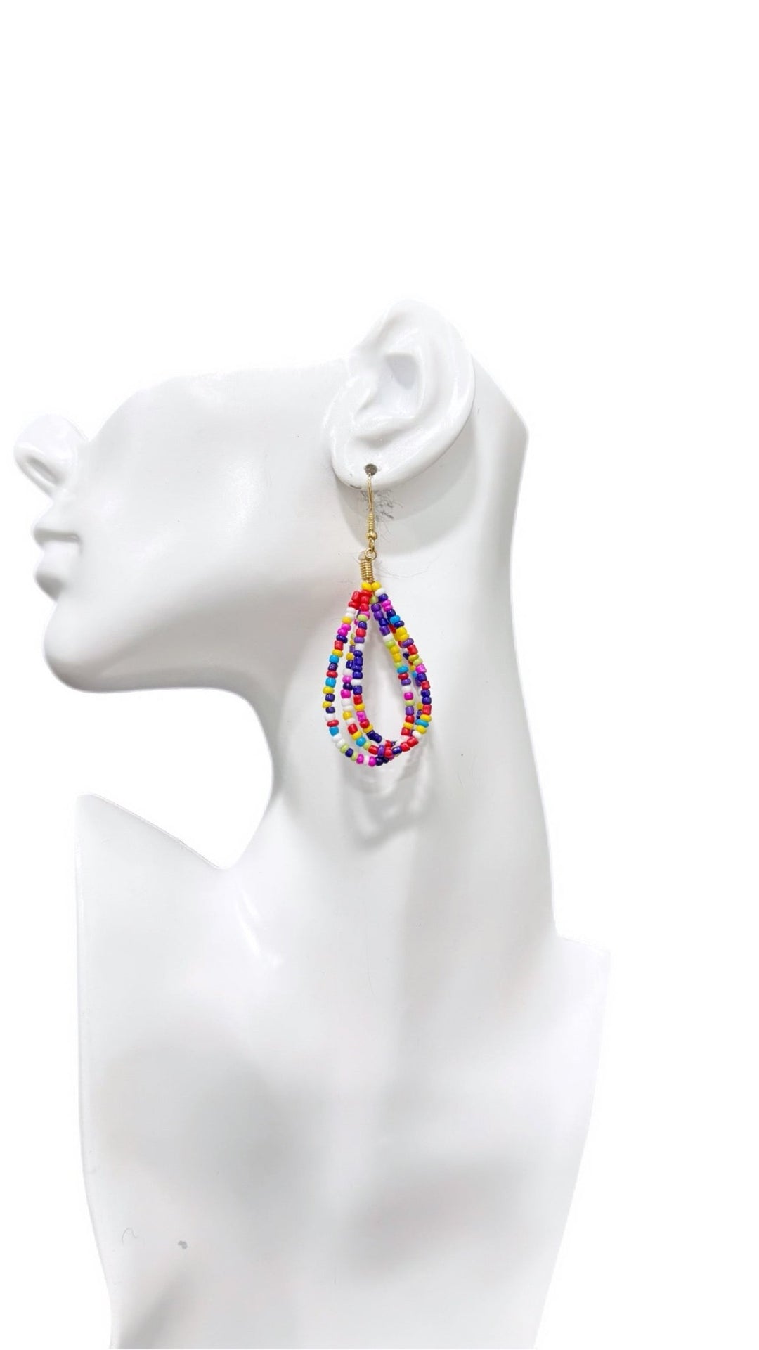 Tear Drop Beaded Earrings - Trufacebygrace