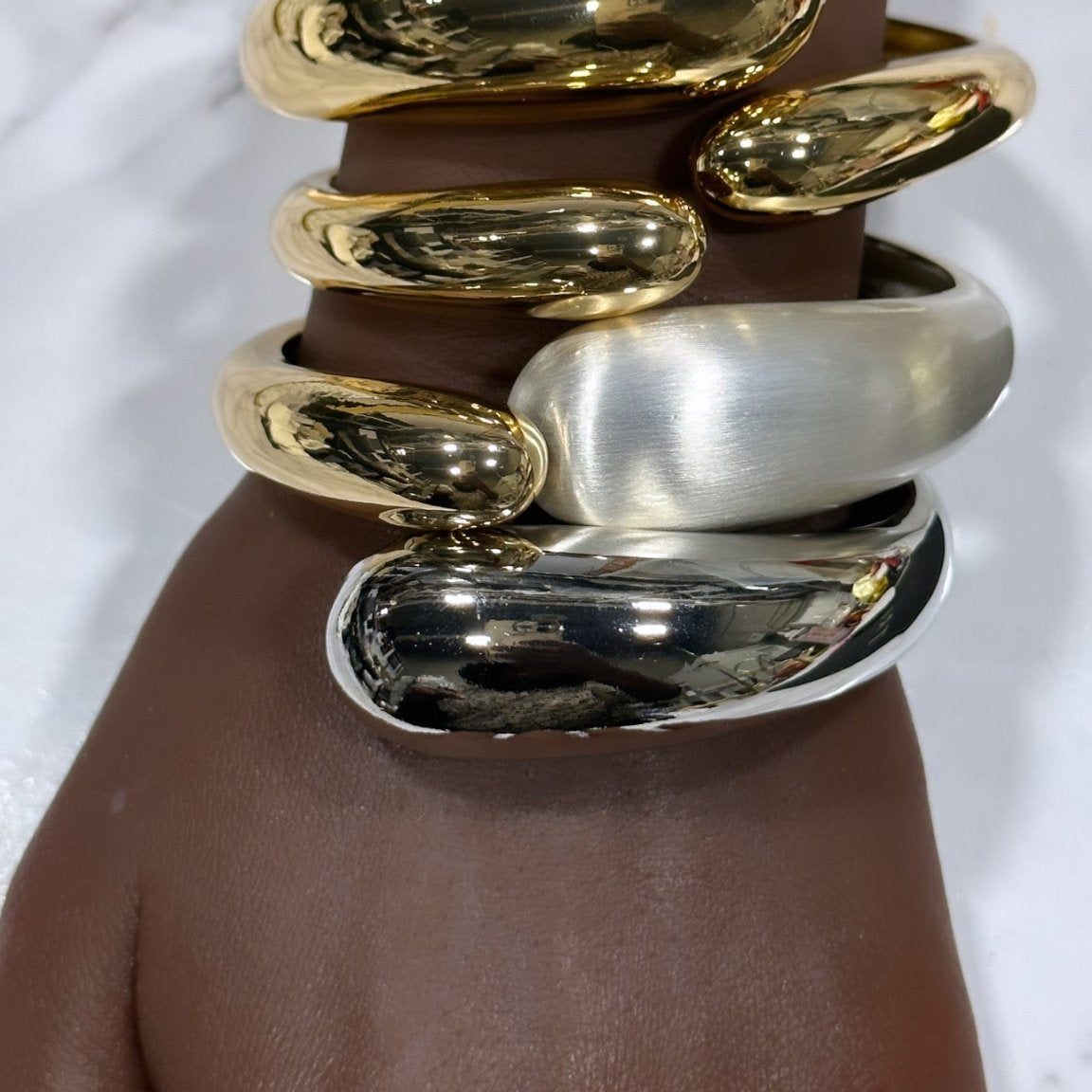 The Dowager Pear Tip Adjustable Bracelet - Trufacebygrace