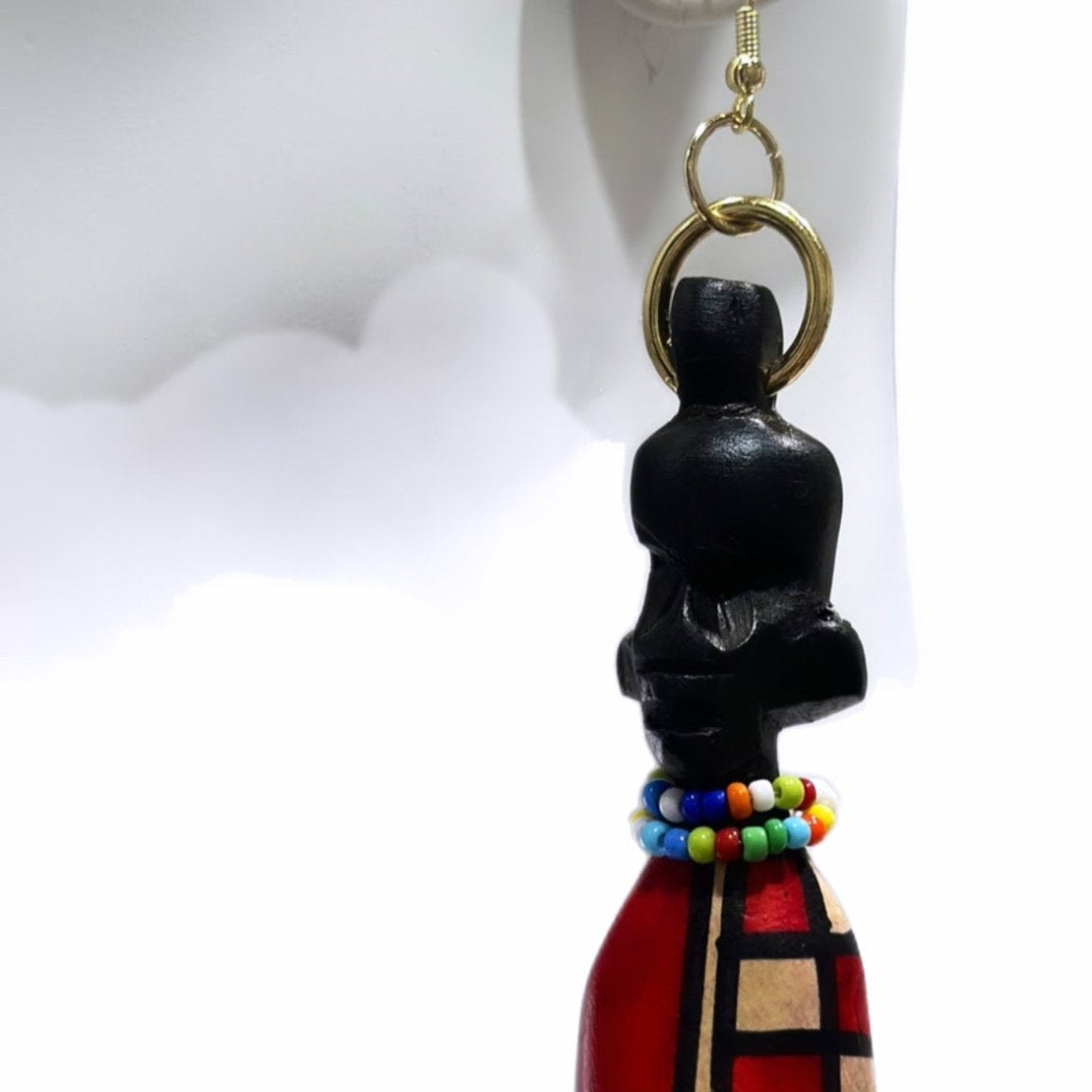 The Maasai Wood Crafted Earrings - Trufacebygrace
