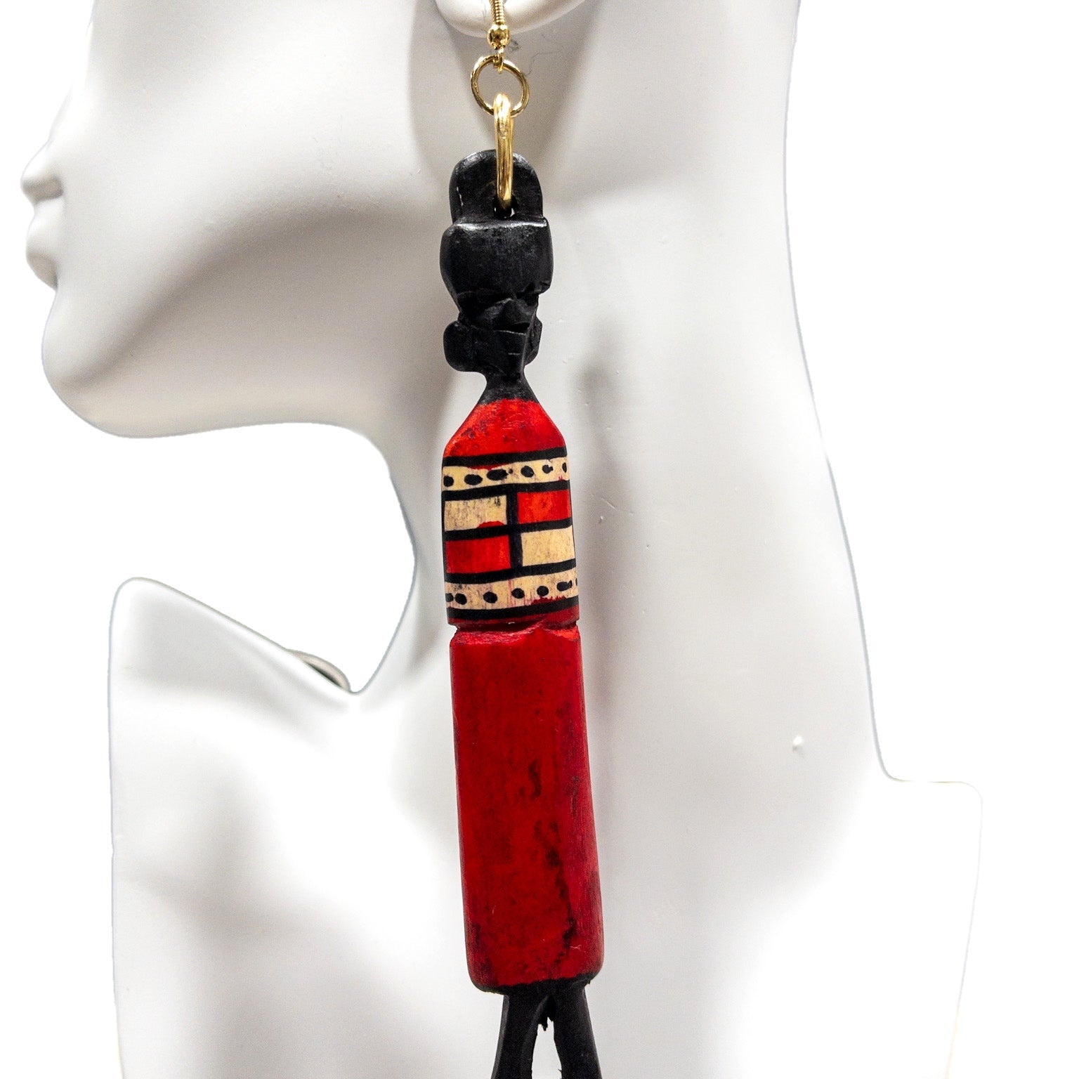 The Maasai Wood Crafted Earrings - Trufacebygrace