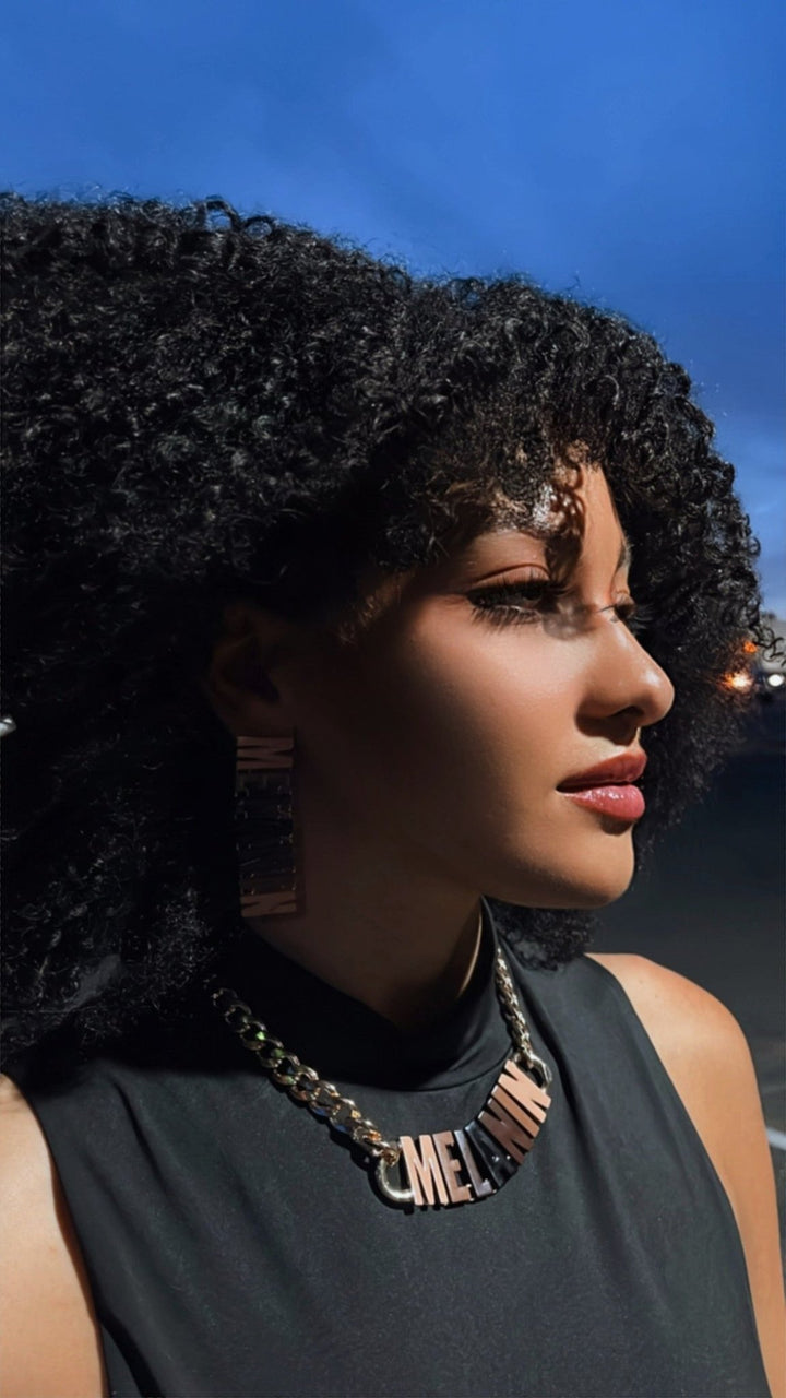 The Melanin Perfection letters Necklace - Trufacebygrace