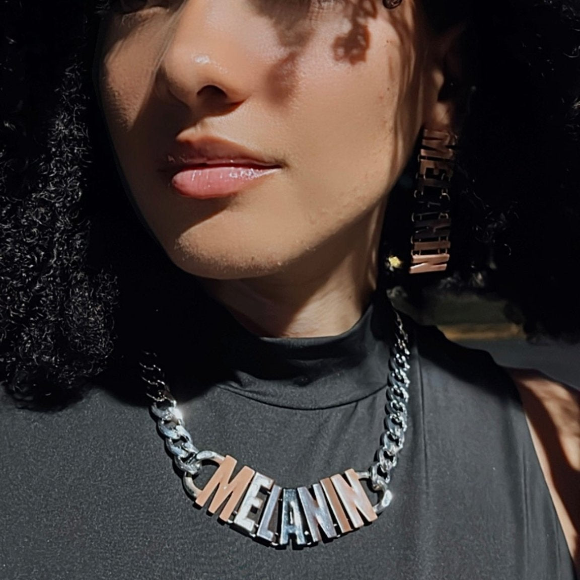The Melanin Perfection letters Necklace - Trufacebygrace
