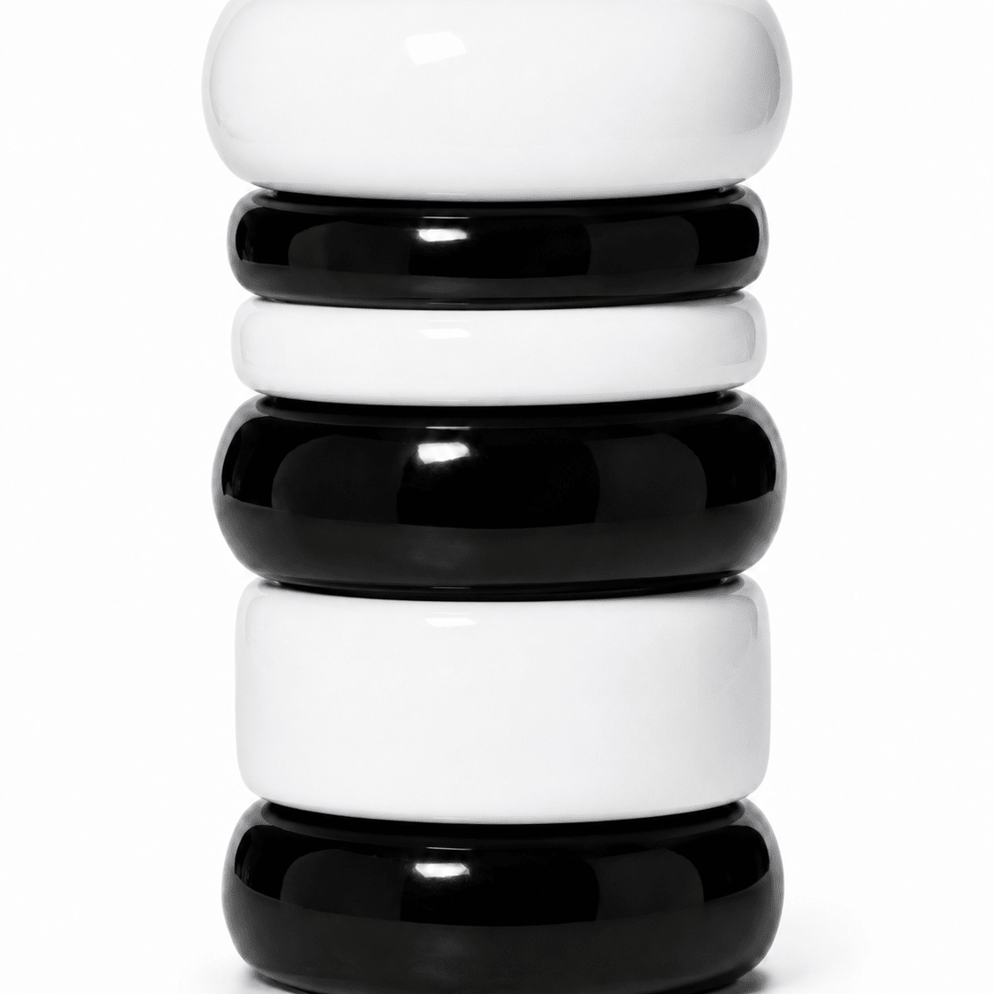 The Noir & Blanc Bangle Set - Trufacebygrace