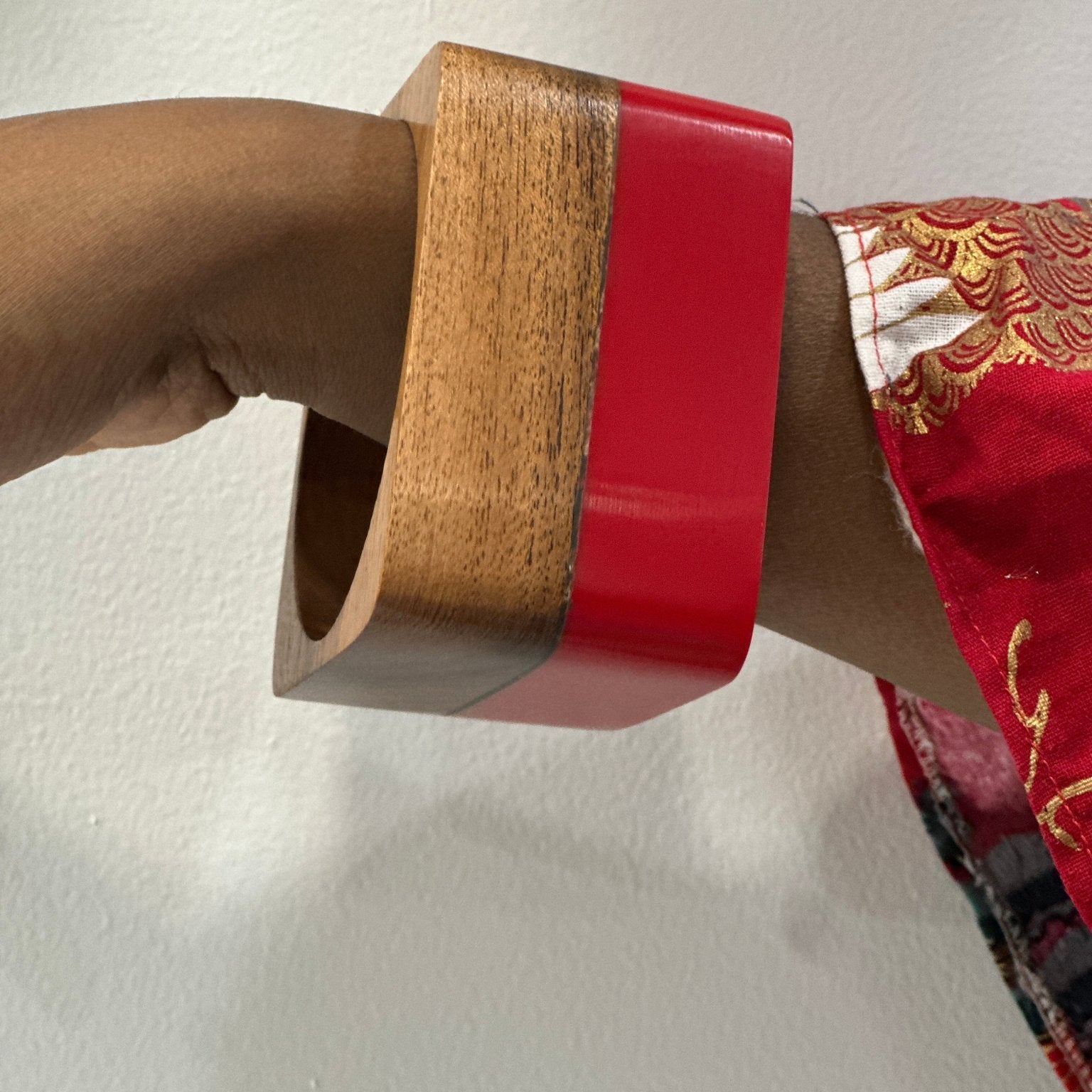 The Sedona Cuff: Two - Tone Wood & Resin Bangle - Trufacebygrace
