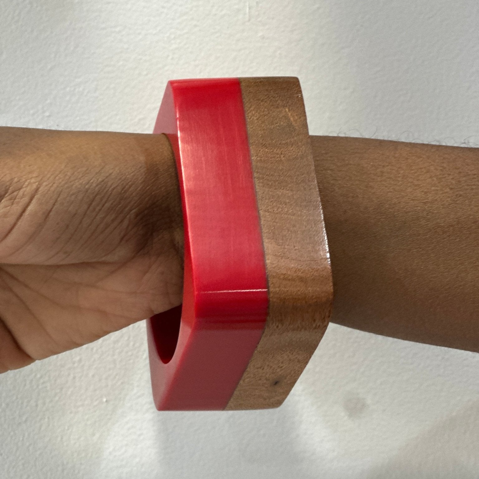 The Sedona Cuff: Two - Tone Wood & Resin Bangle - Trufacebygrace