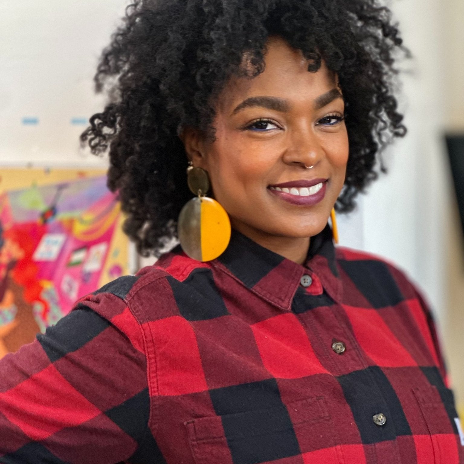 The Yellow Divide Statement Earrings - Trufacebygrace