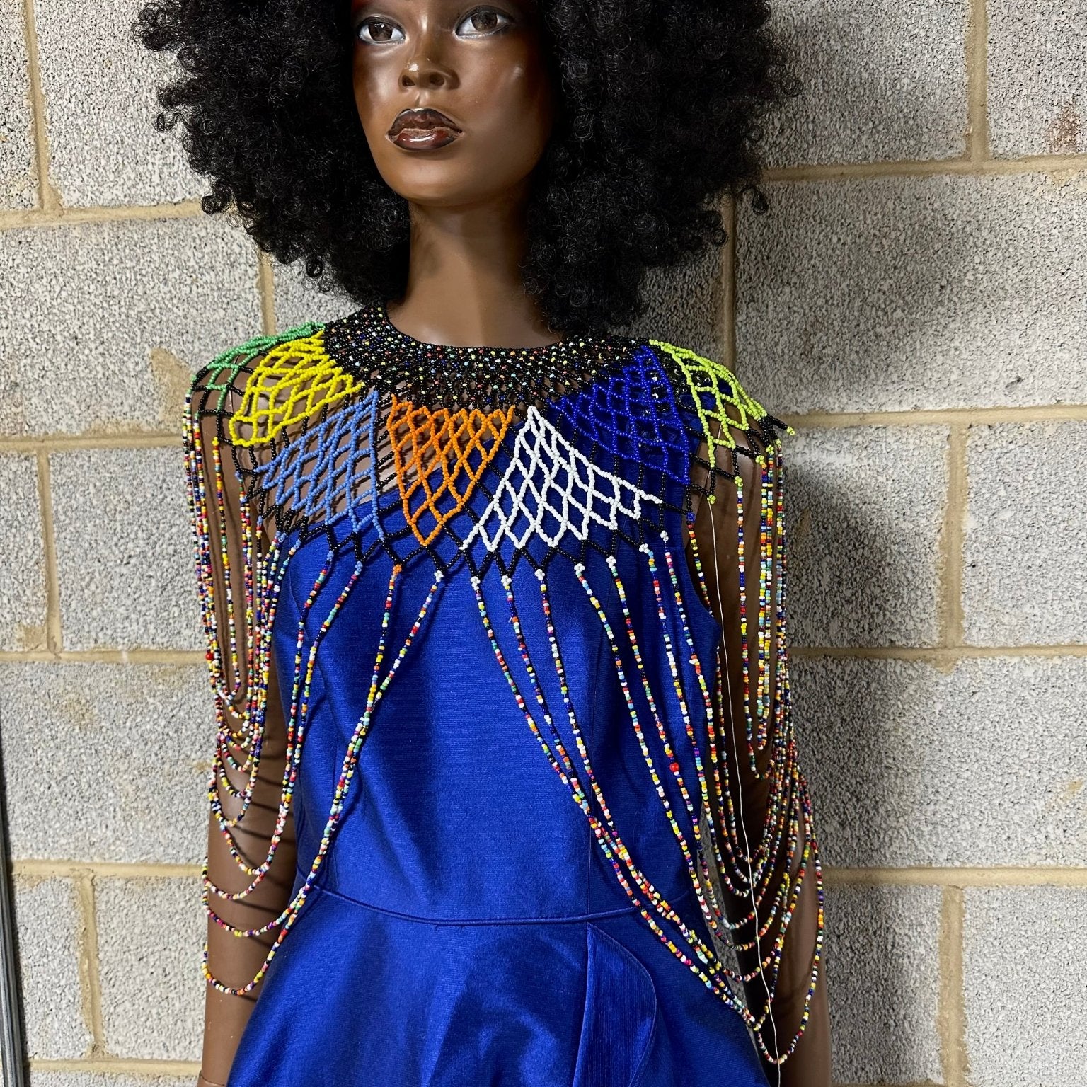 The Zuluzan beaded body piece/ necklace - Trufacebygrace