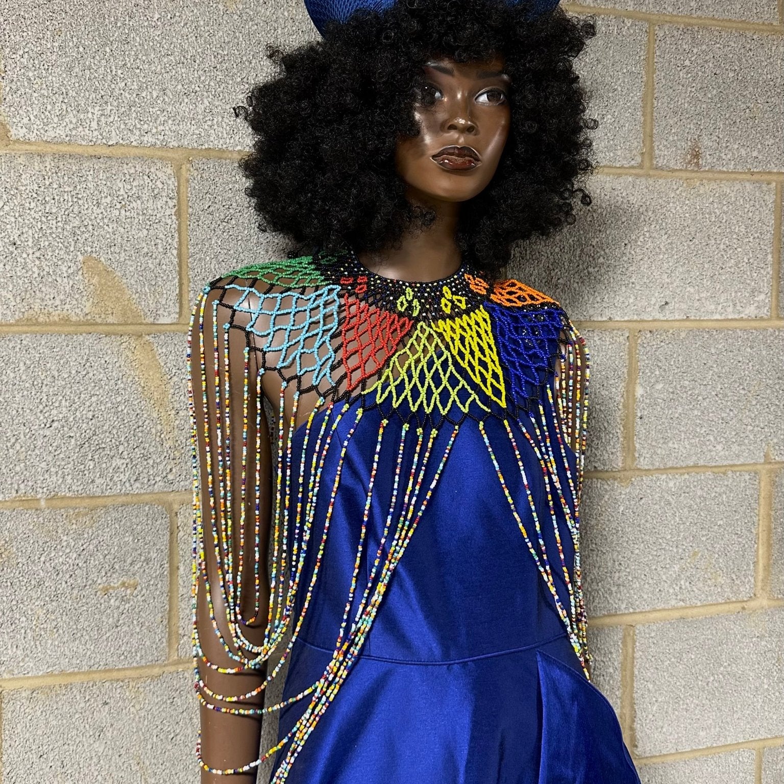 The Zuluzan beaded body piece/ necklace - Trufacebygrace
