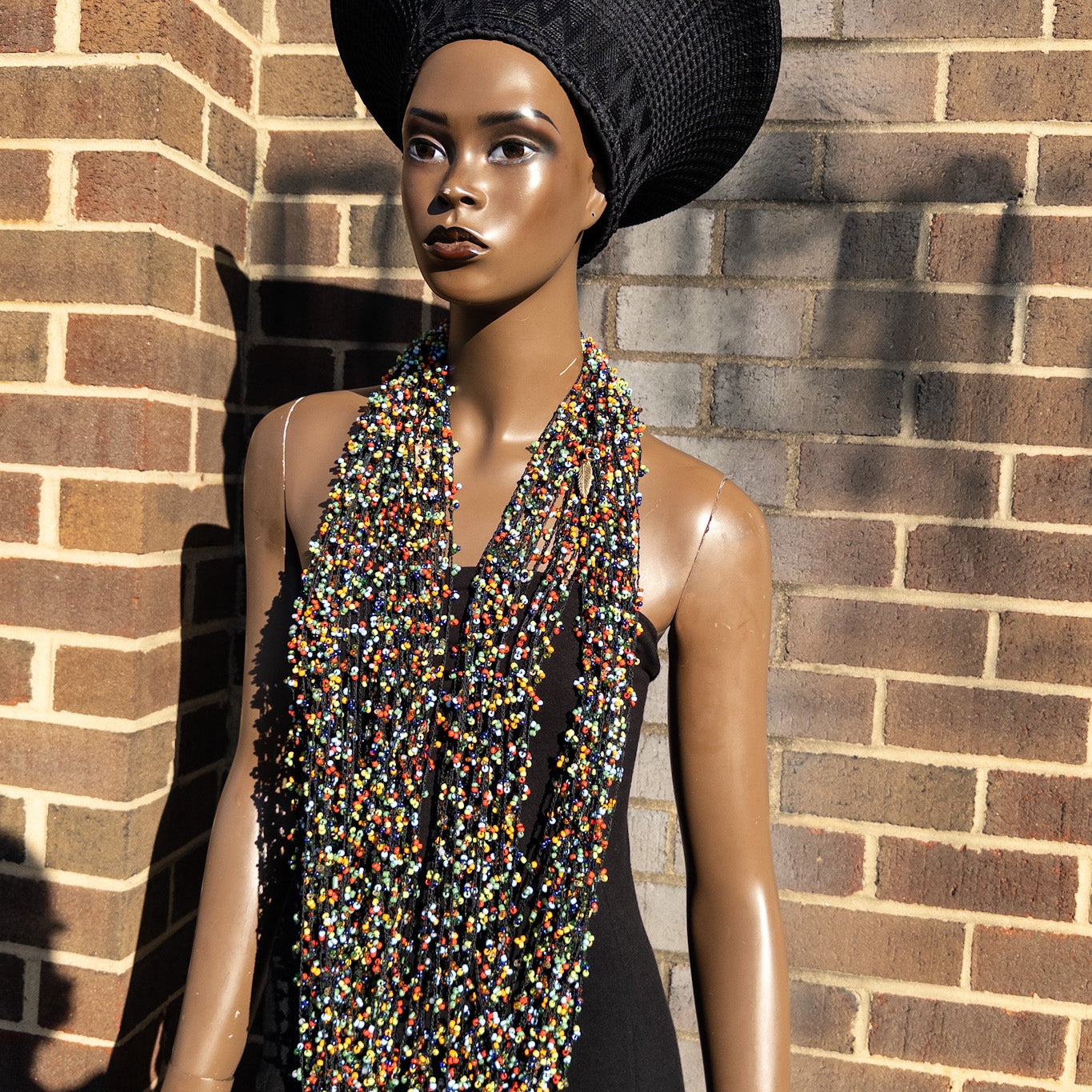 Tintinpaa Multi Strand crochet Beaded statement necklace - Trufacebygrace