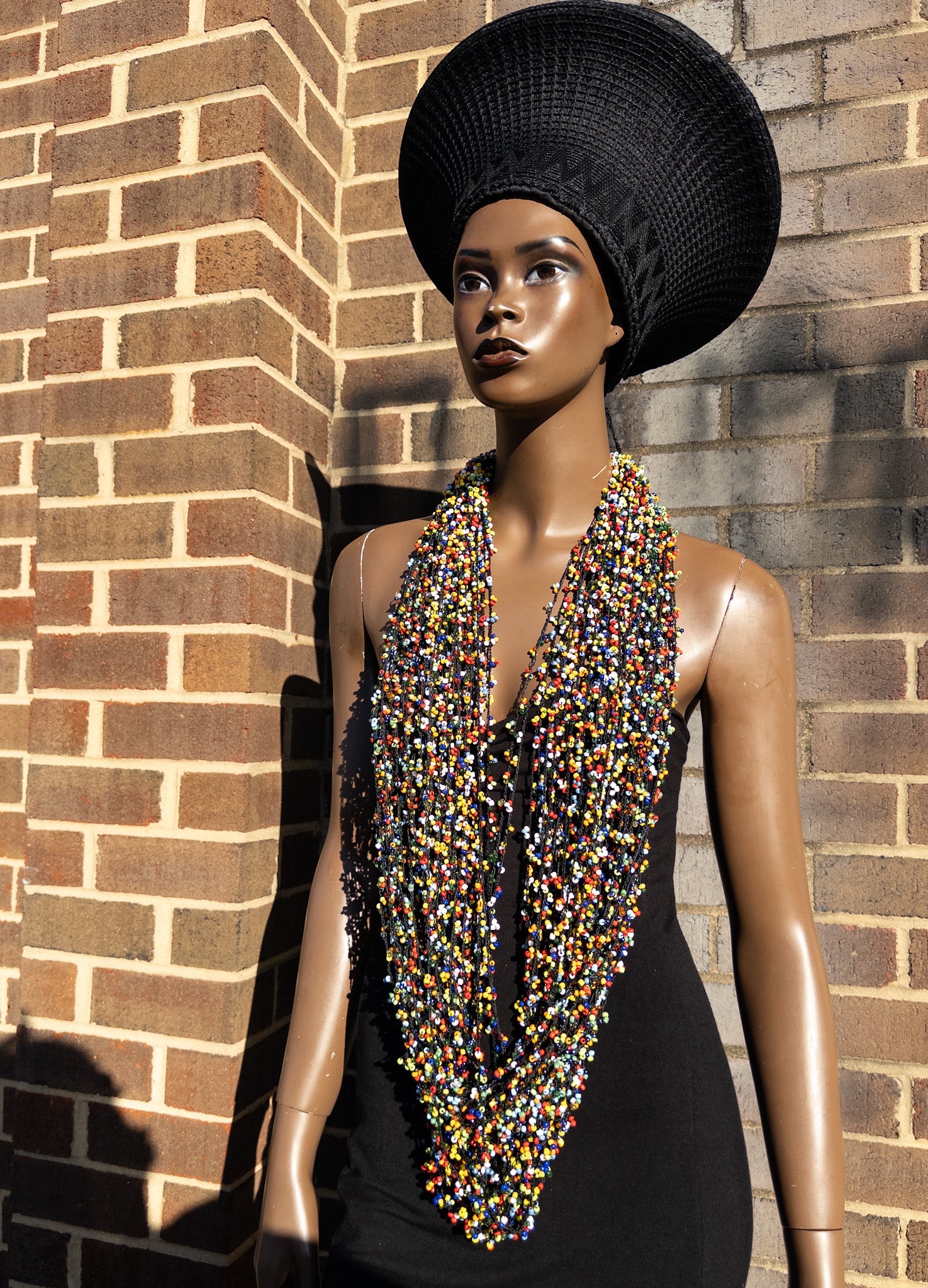 Tintinpaa Multi Strand crochet Beaded statement necklace - Trufacebygrace