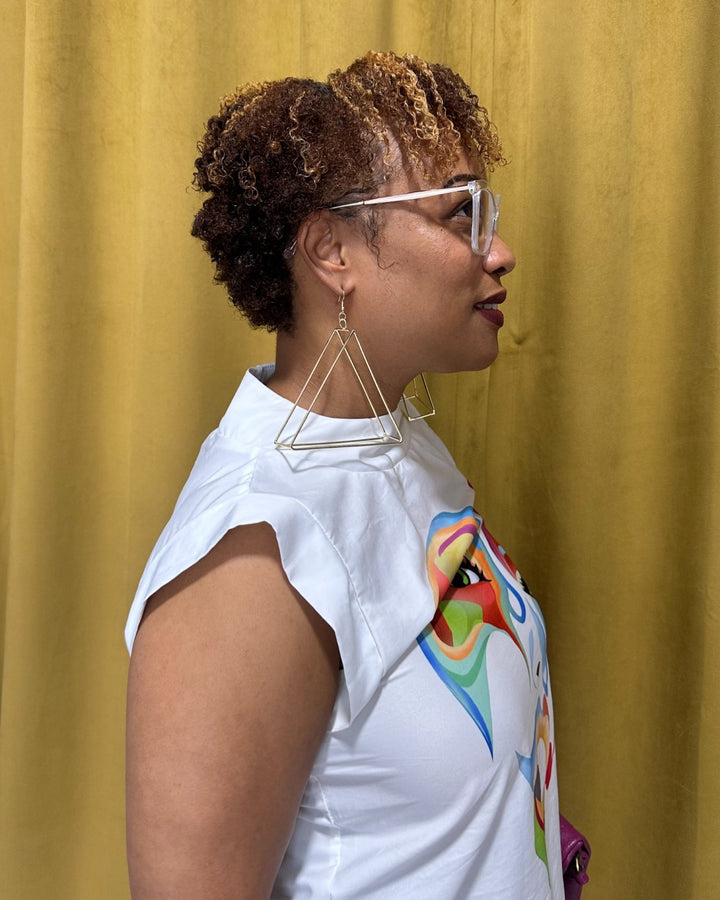 Tri Majesty Geometric Earrings - Trufacebygrace