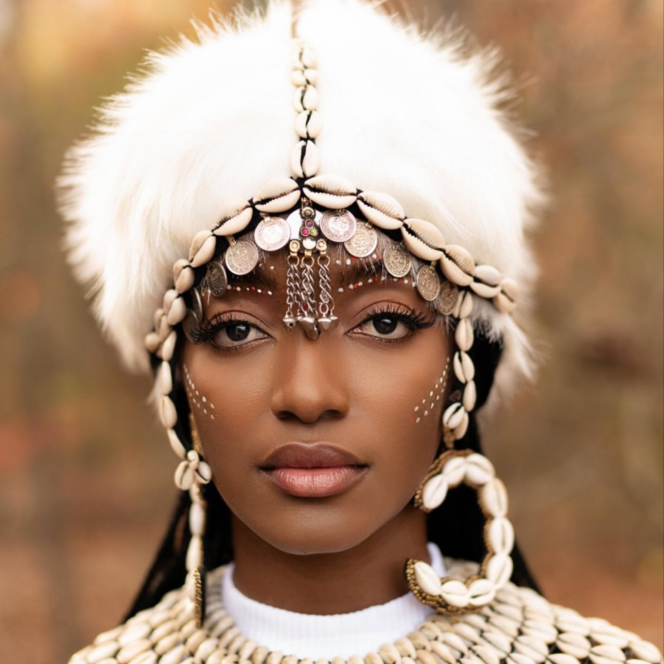 Tribal Cowry Shell Crown headpiece - Trufacebygrace