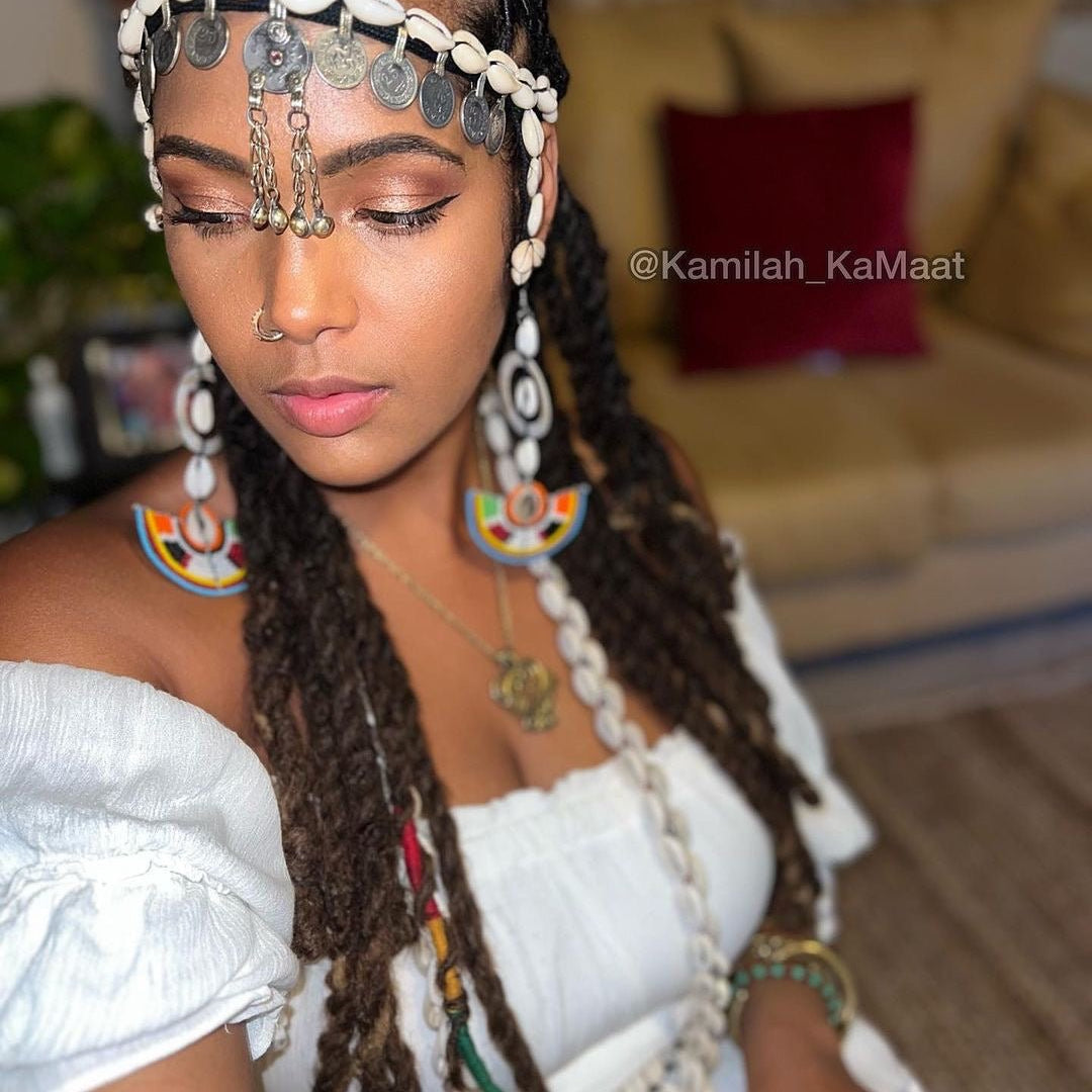 Tribal Cowry Shell Crown headpiece - Trufacebygrace