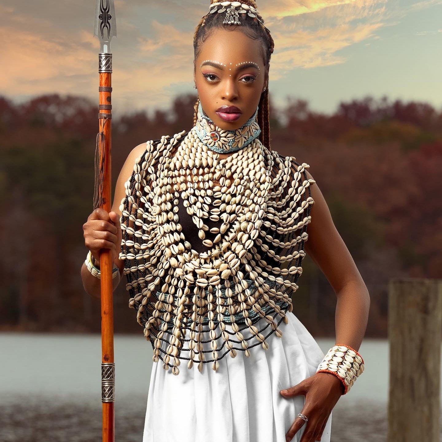 Tribal Cowry Shell Crown headpiece - Trufacebygrace