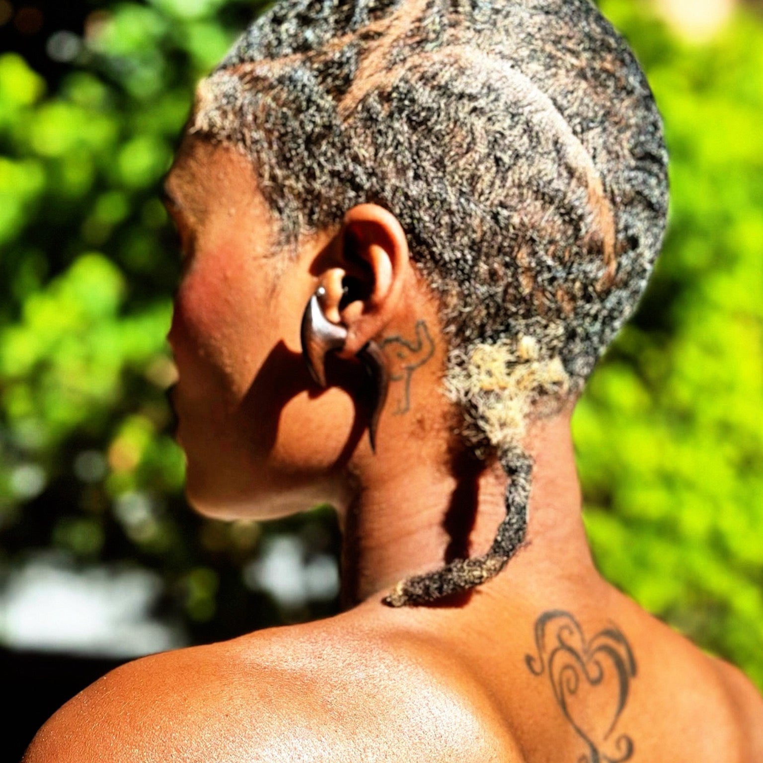 Tribal Wood Faux Tapers | Illusion Split - Gauge Earrings - Trufacebygrace