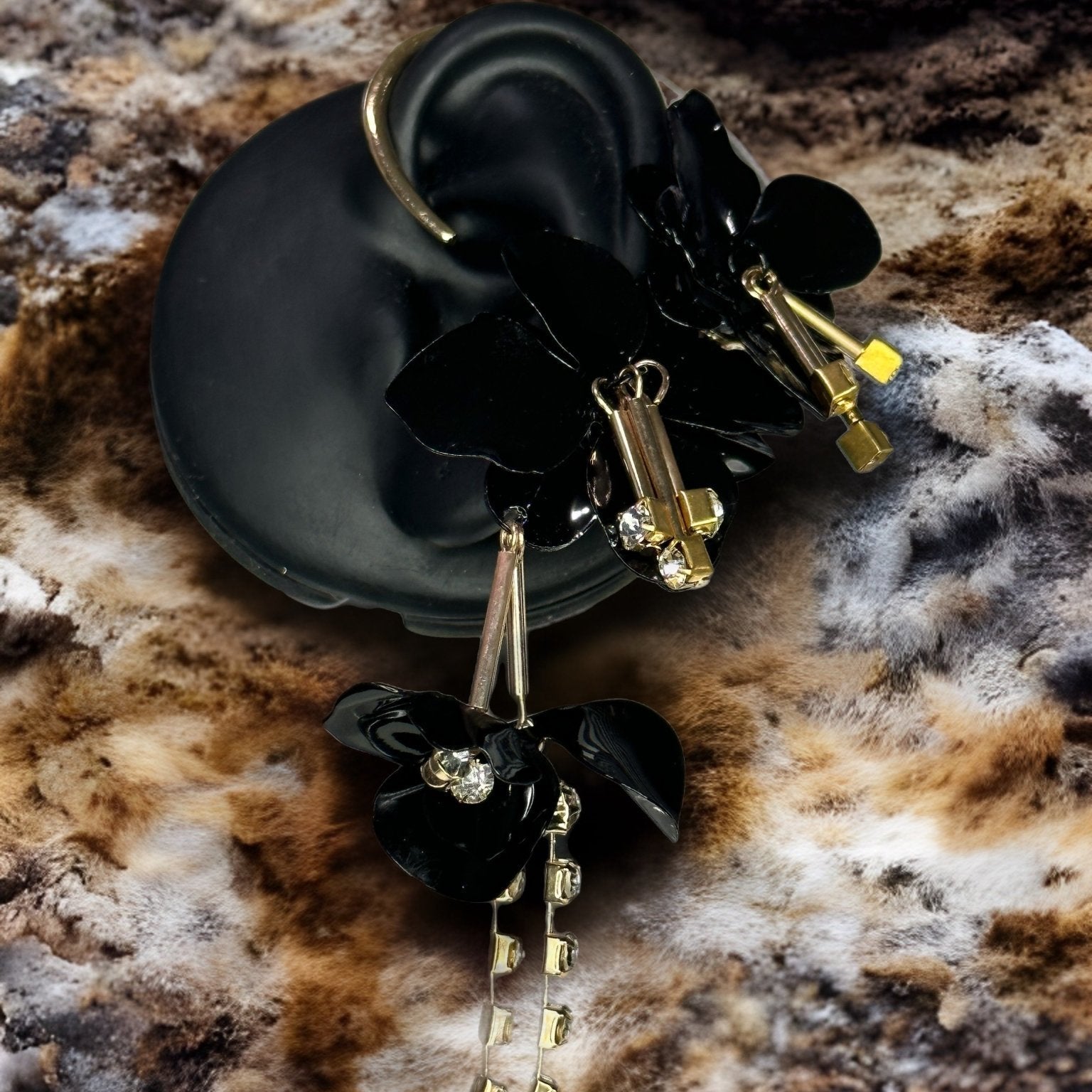 Triple Flower Cuff Earrings - Trufacebygrace