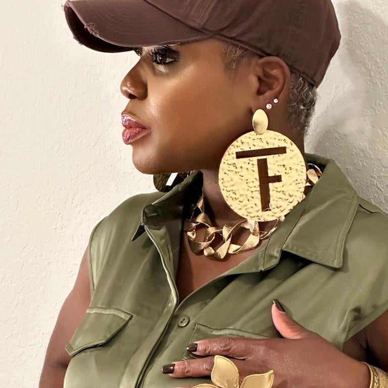 TruFaceByGrace Logo Earrings - Trufacebygrace