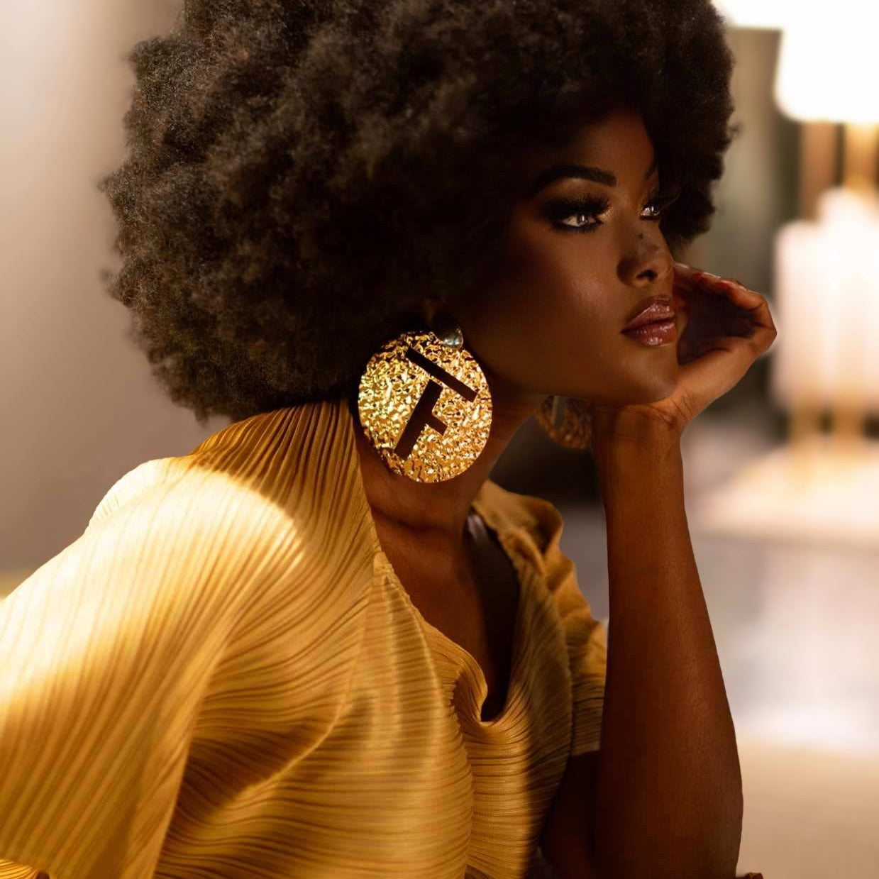 TruFaceByGrace Logo Earrings - Trufacebygrace