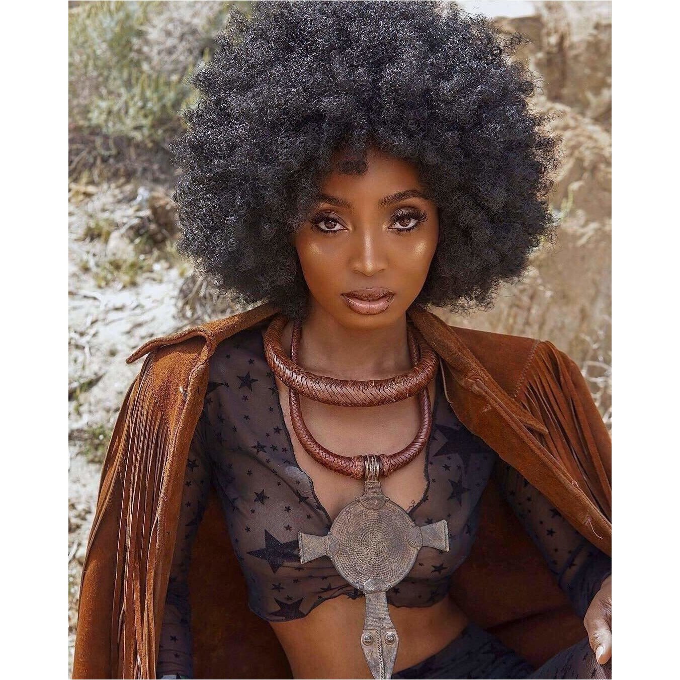 Tuareg / Berber Vintage Metal and Leather Necklace - Trufacebygrace