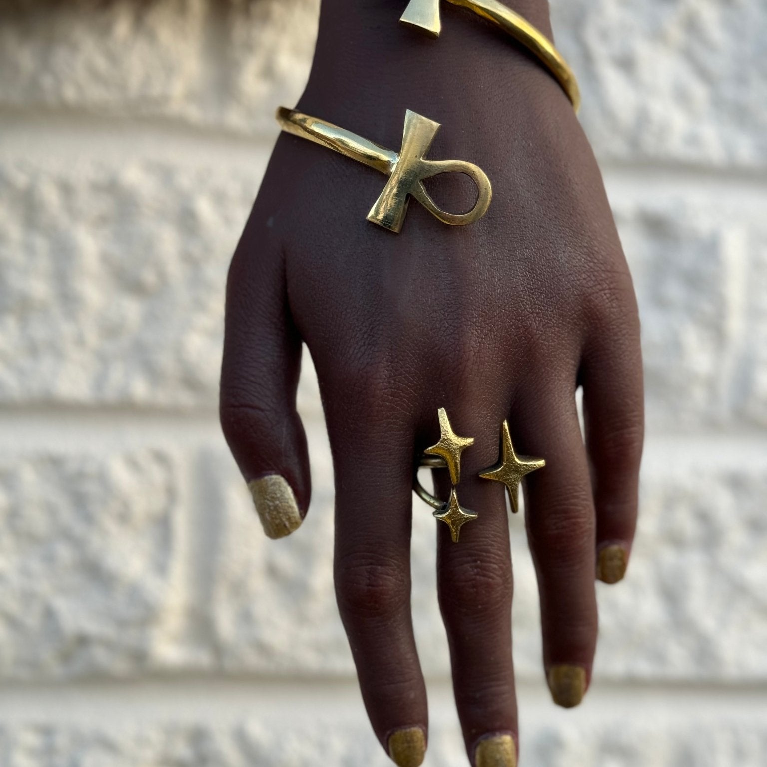Twinkle Stars Brass Ring - Trufacebygrace