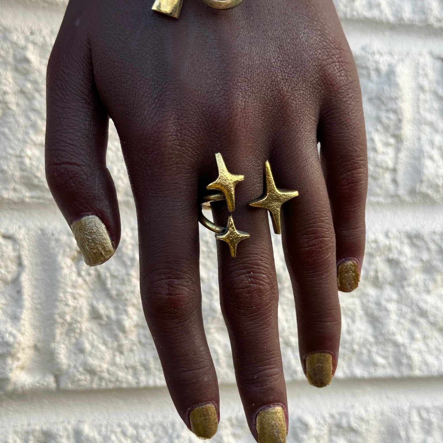Twinkle Stars Brass Ring - Trufacebygrace
