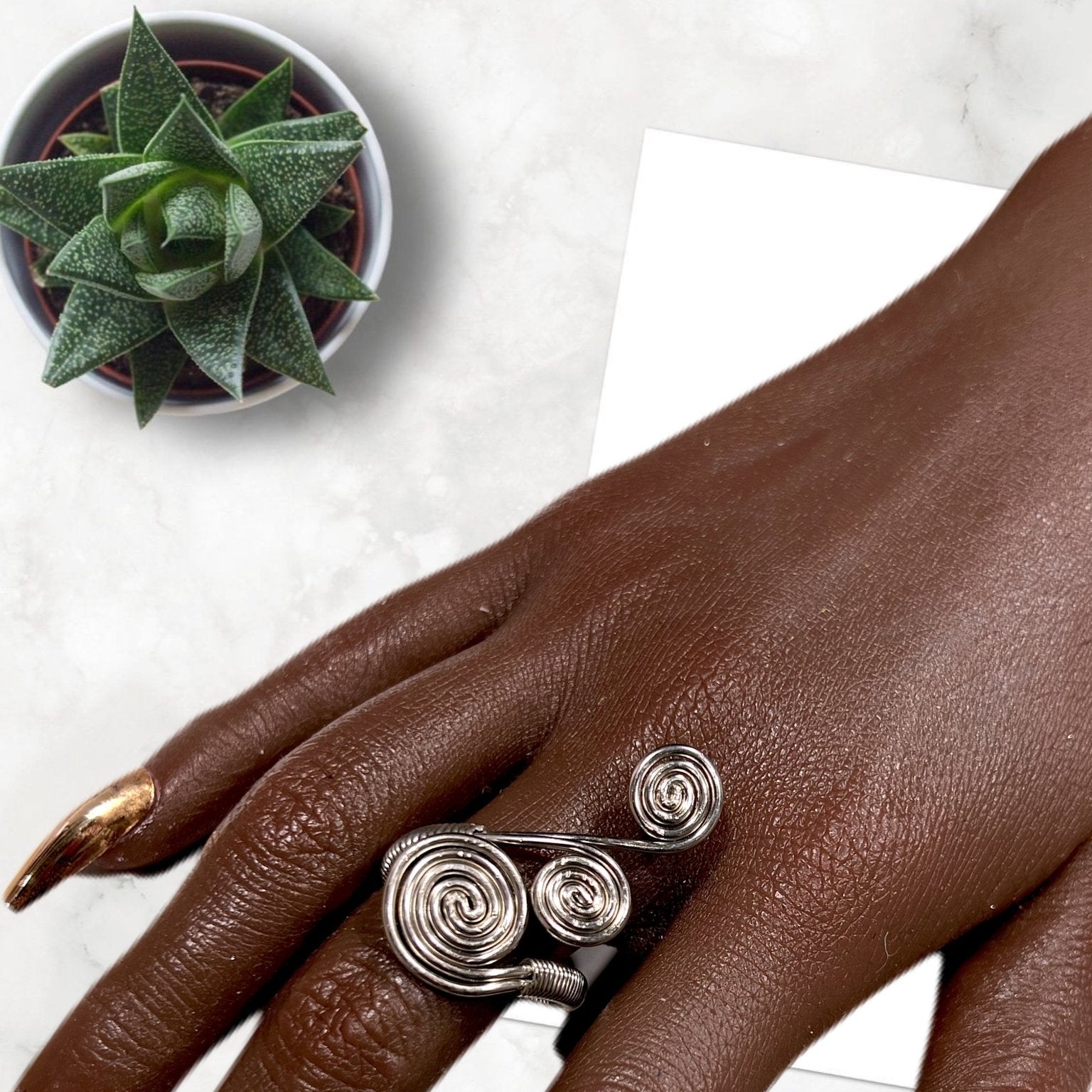 Twist Bomb silver ring - Trufacebygrace